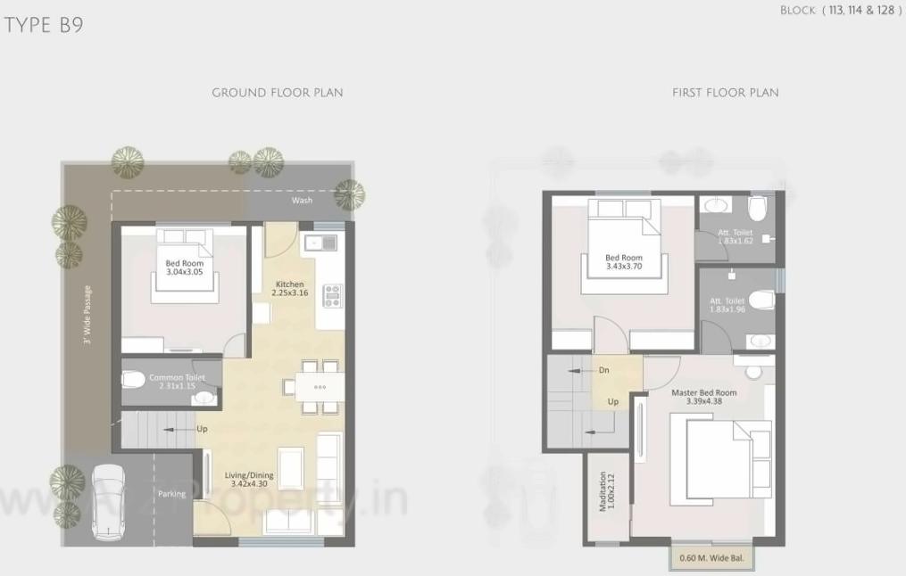 Layout of real estate project Parkplush located at Khatmba, Vadodara, Gujarat