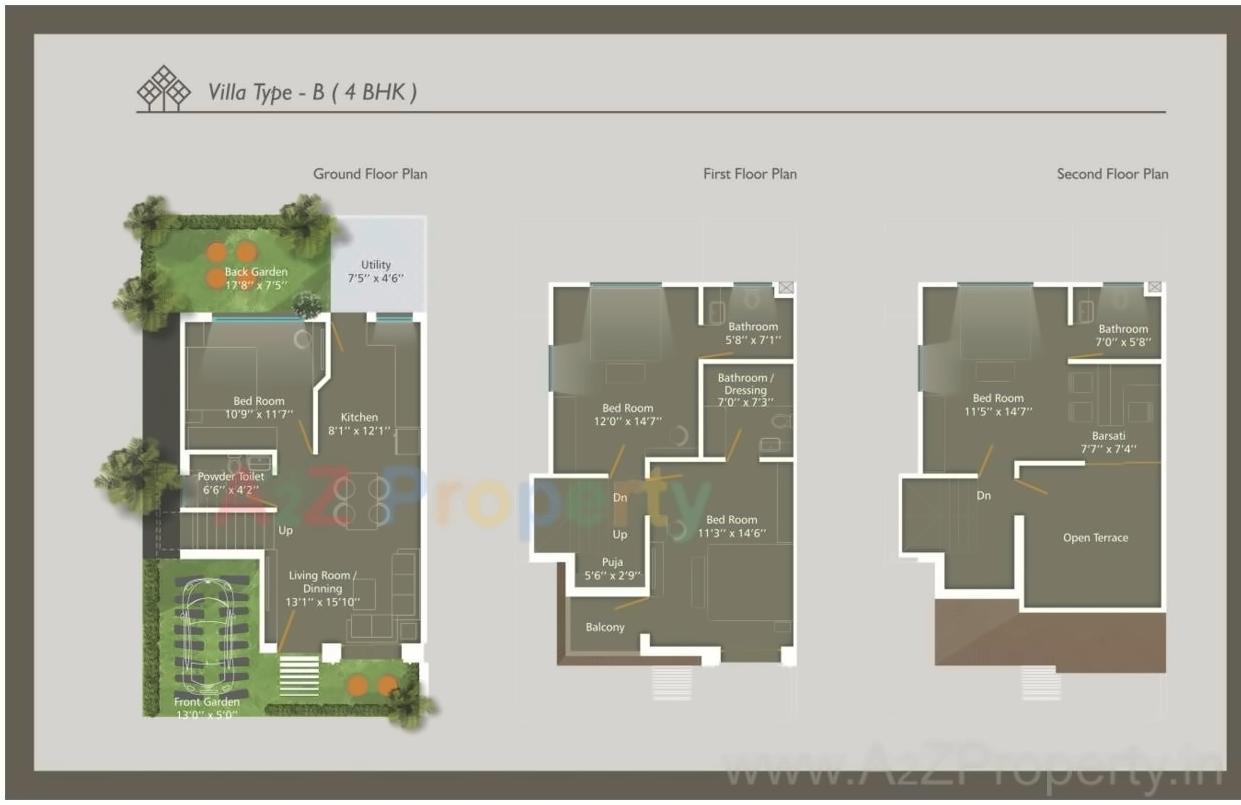 Layout of real estate project Parkrest located at Ankhol, Vadodara, Gujarat