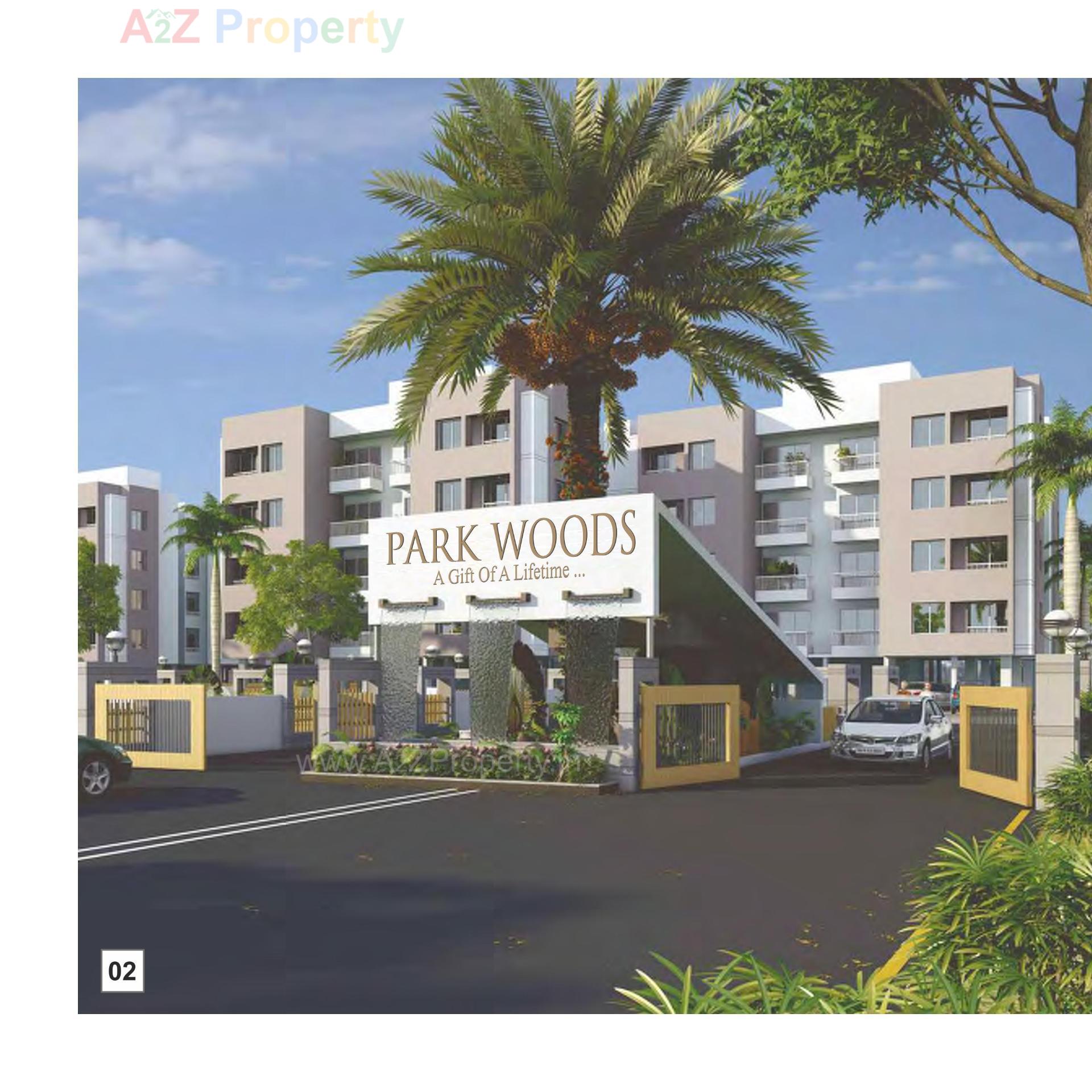 3D Elevation of real estate project Parkwoods   Tower M located at Gorwa, Vadodara, Gujarat