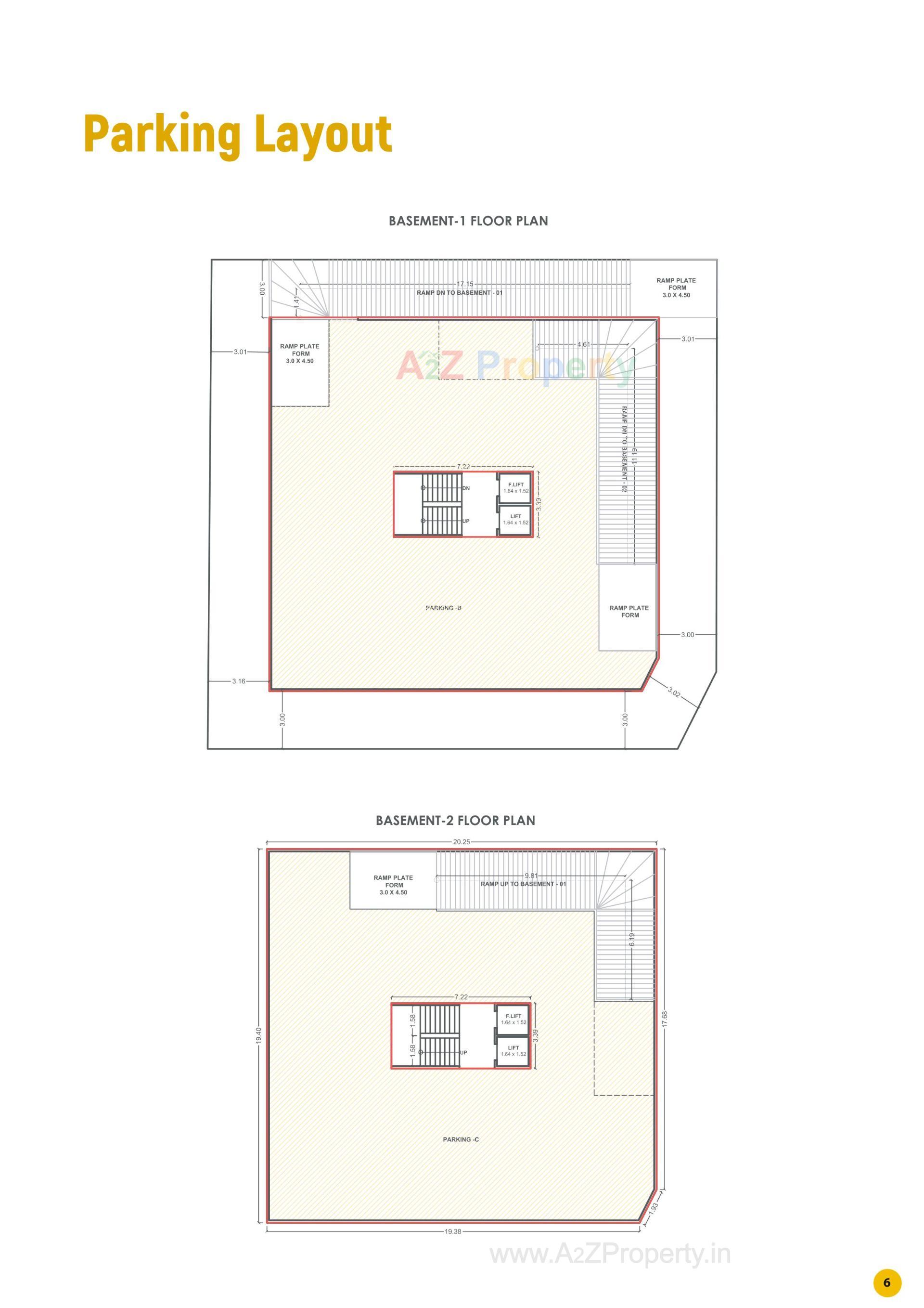 Layout of real estate project Parshwa Hiya Harmony located at Manjalpur, Vadodara, Gujarat
