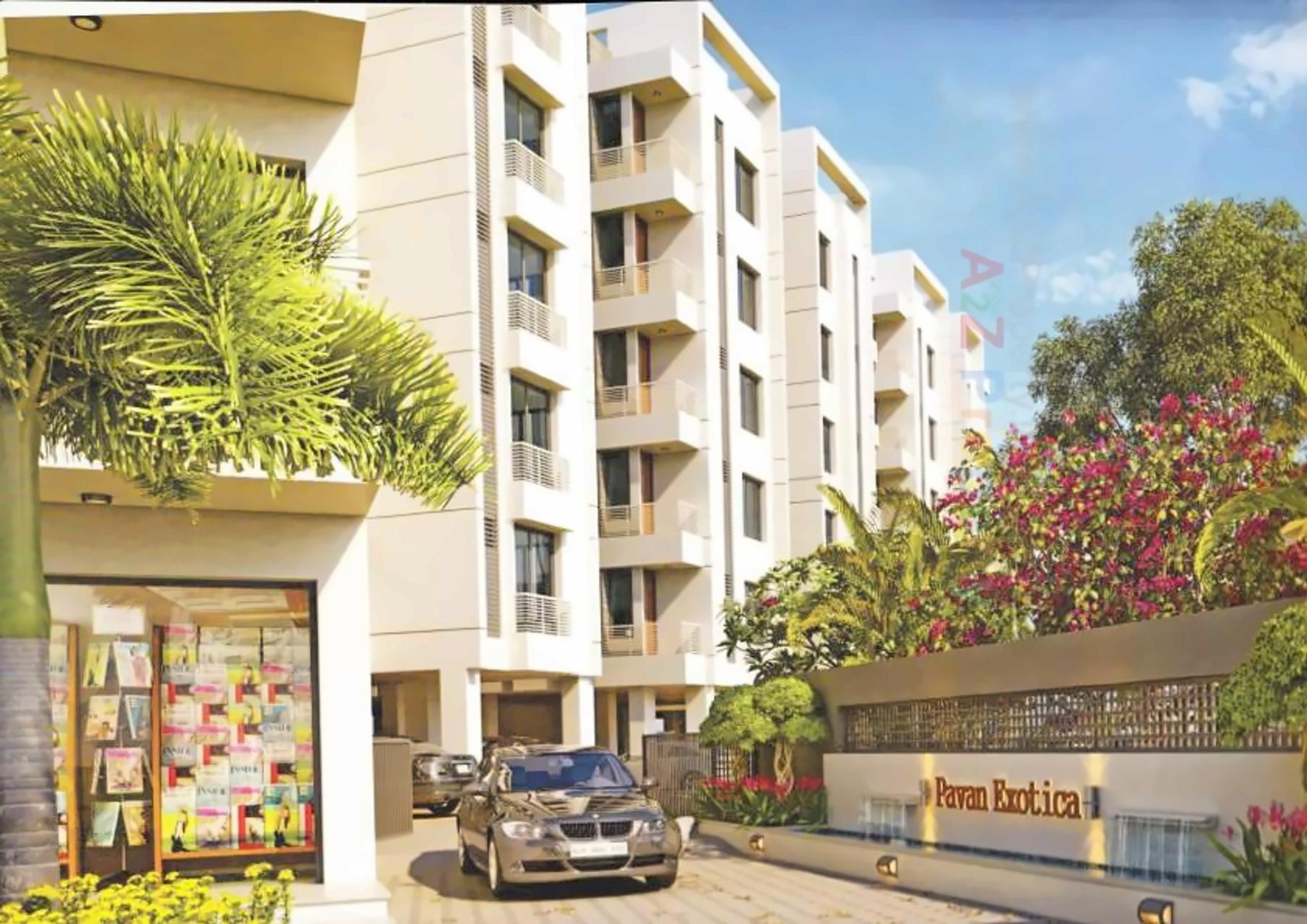 3D Elevation of real estate project Pavan Exotica located at Harni, Vadodara, Gujarat