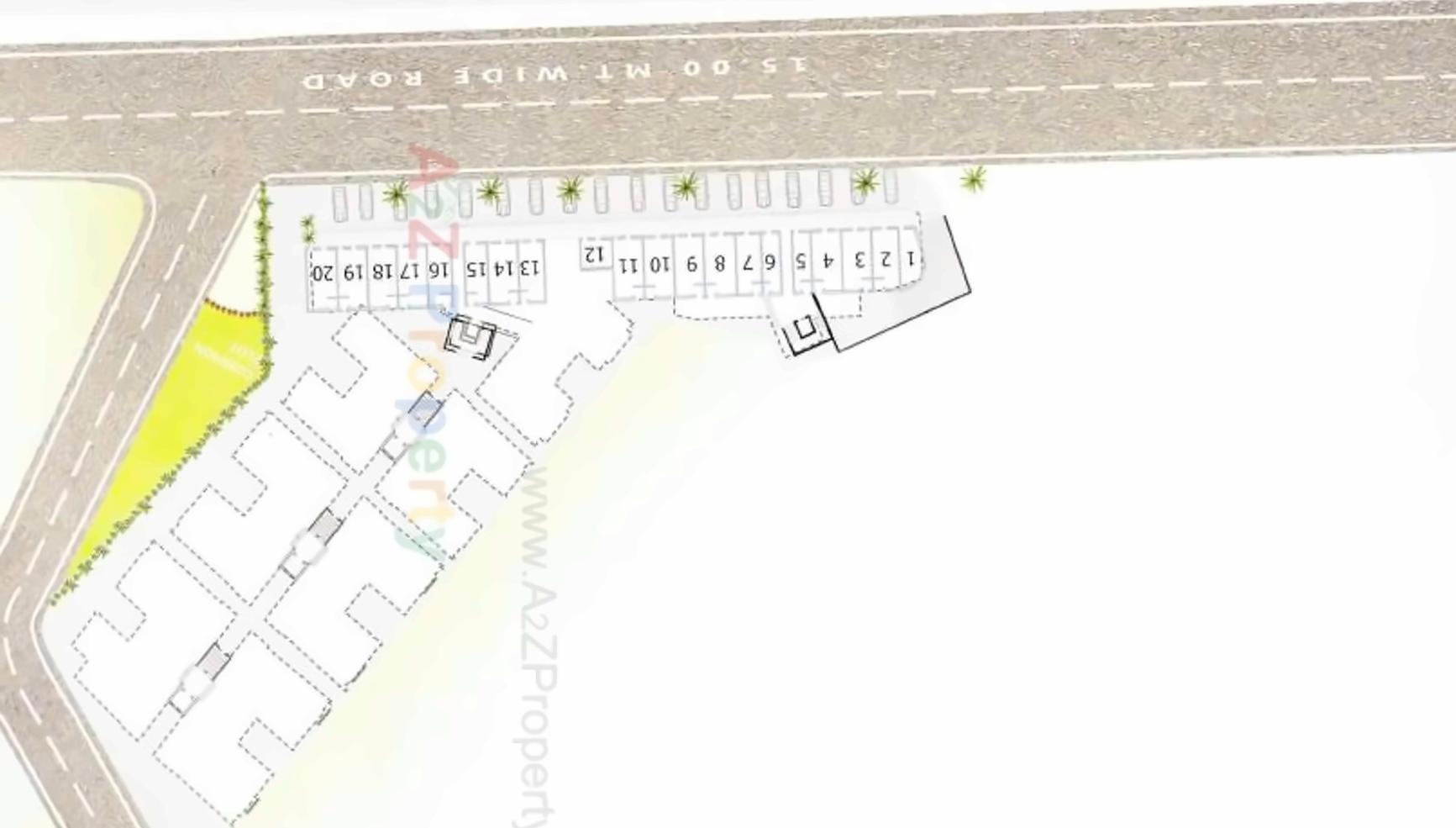 Layout of real estate project Pavan Exotica located at Harni, Vadodara, Gujarat