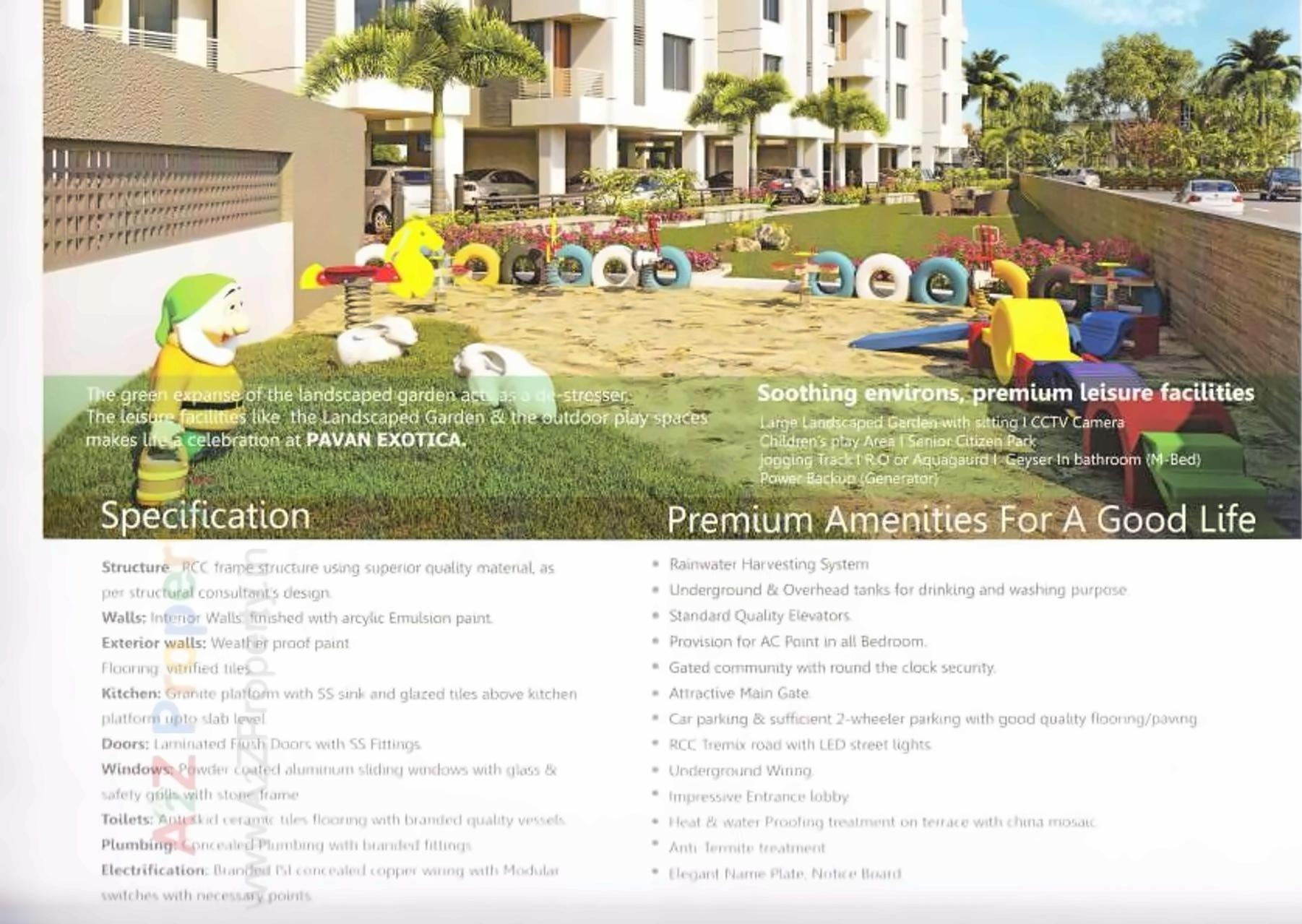 3D Elevation of real estate project Pavan Exotica located at Harni, Vadodara, Gujarat