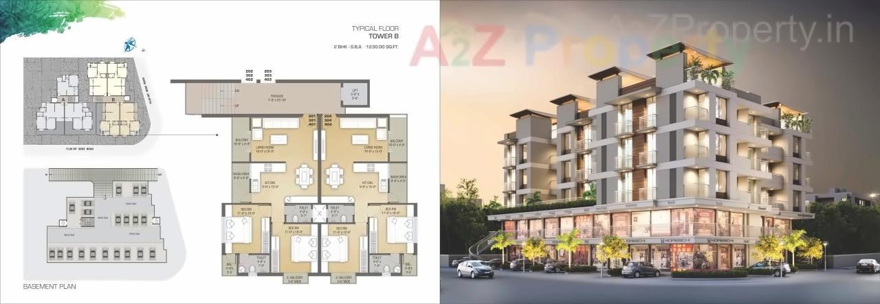 Layout of real estate project Pearl Garden located at Bhayli, Vadodara, Gujarat