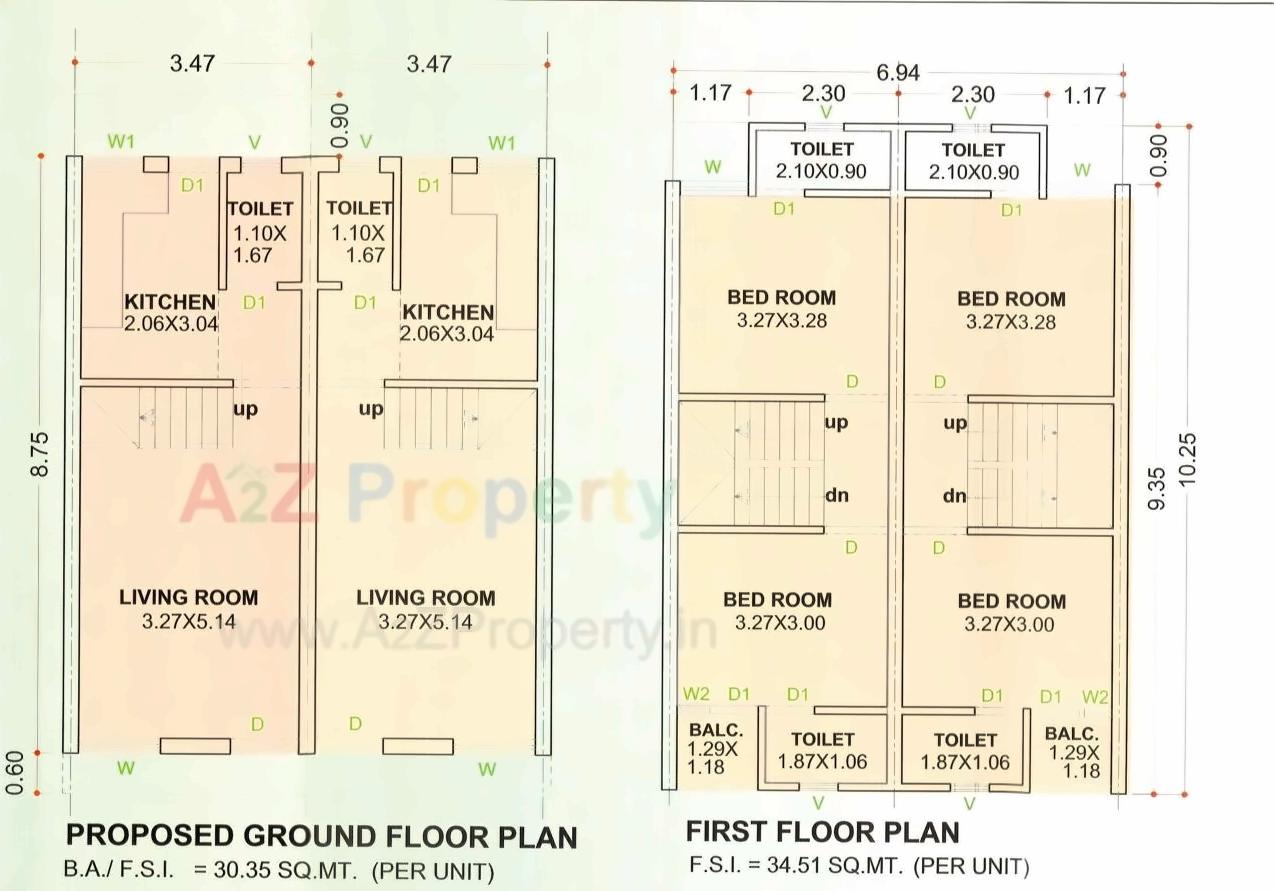 Layout of real estate project Pearl Residency located at Chikodra, Vadodara, Gujarat