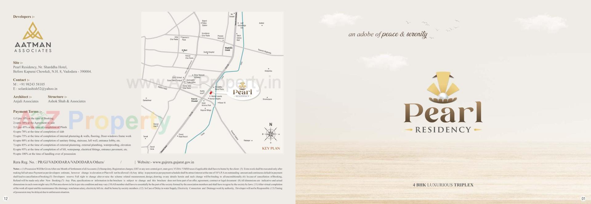  of real estate project Pearl Residency located at Kapurai, Vadodara, Gujarat