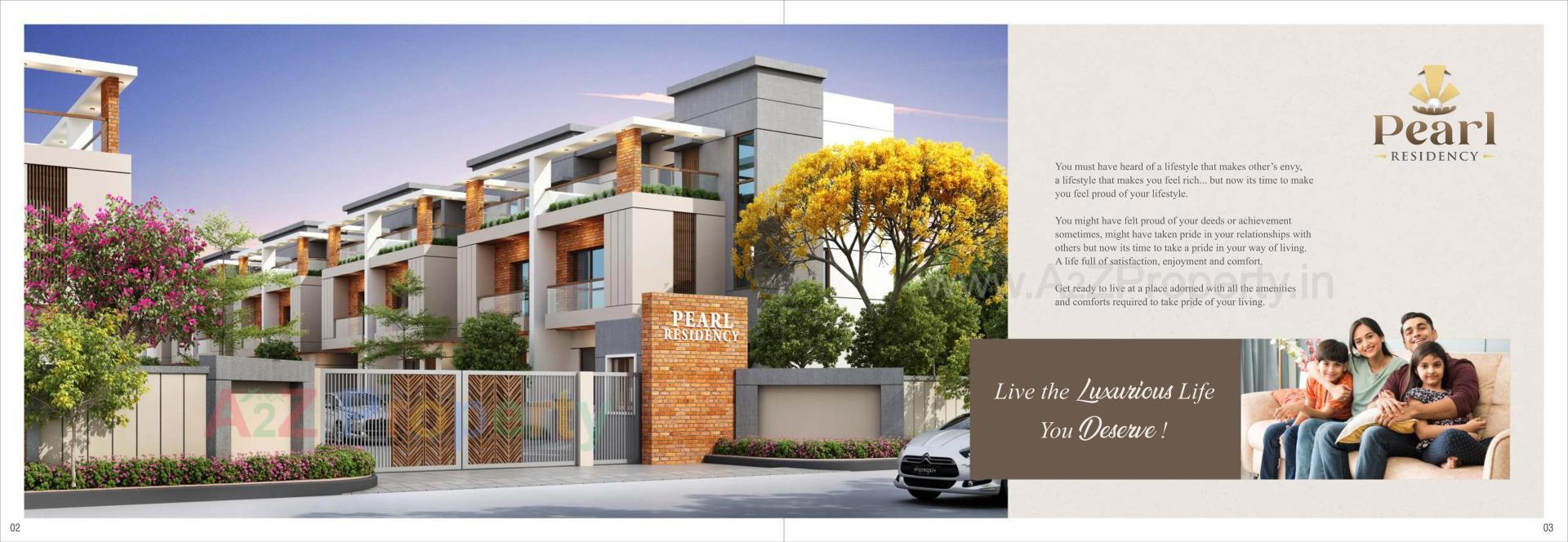 3D Elevation of real estate project Pearl Residency located at Kapurai, Vadodara, Gujarat