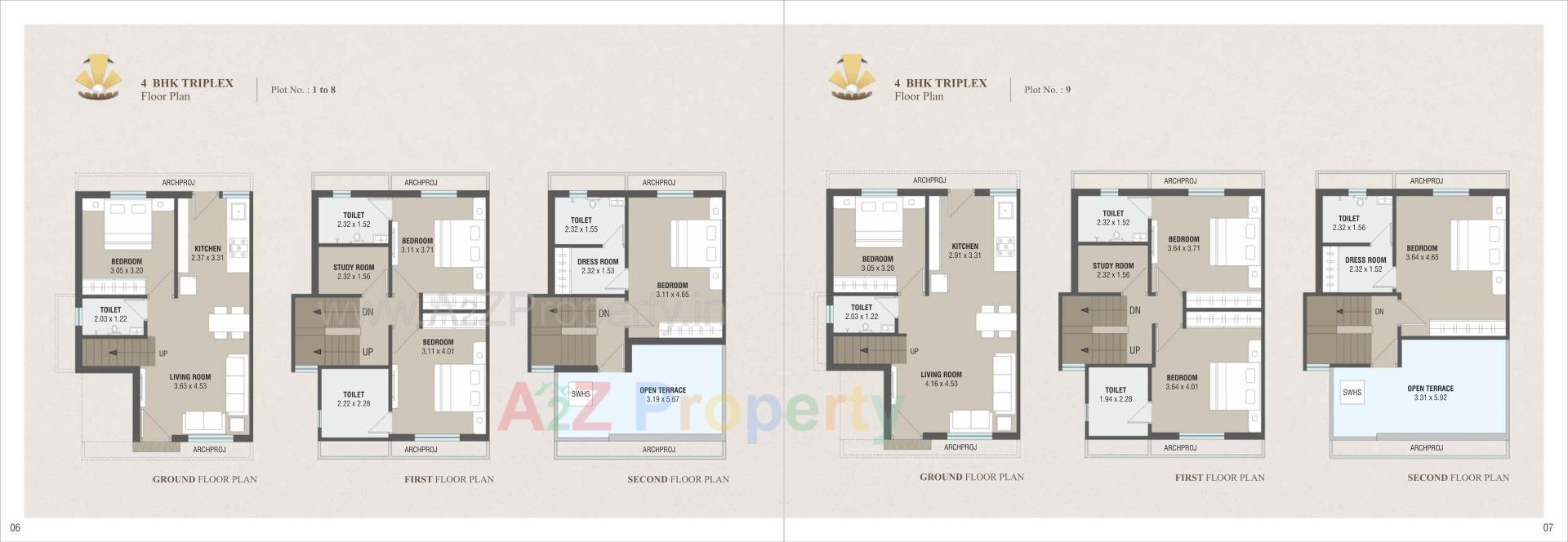 Layout of real estate project Pearl Residency located at Kapurai, Vadodara, Gujarat