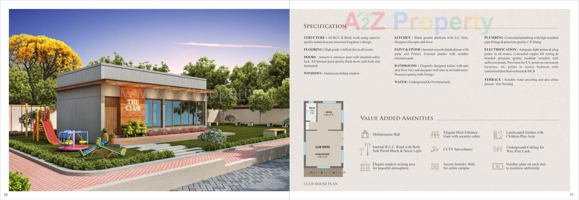 3D Elevation of real estate project Pearl Residency located at Kapurai, Vadodara, Gujarat