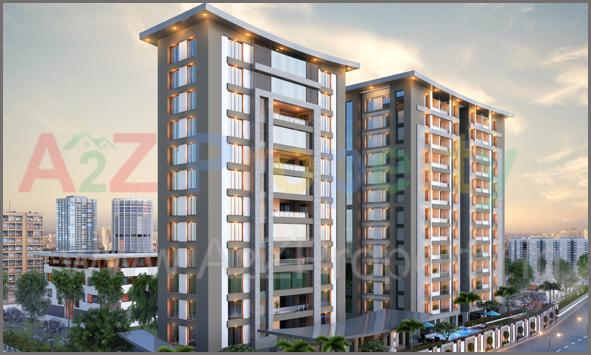 3D Elevation of real estate project Petal Aster located at Bhayli, Vadodara, Gujarat