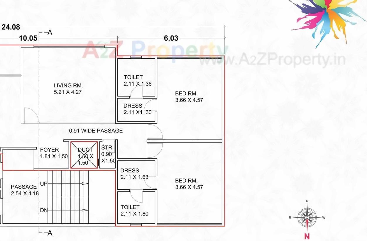 Layout of real estate project Petal Aster located at Bhayli, Vadodara, Gujarat