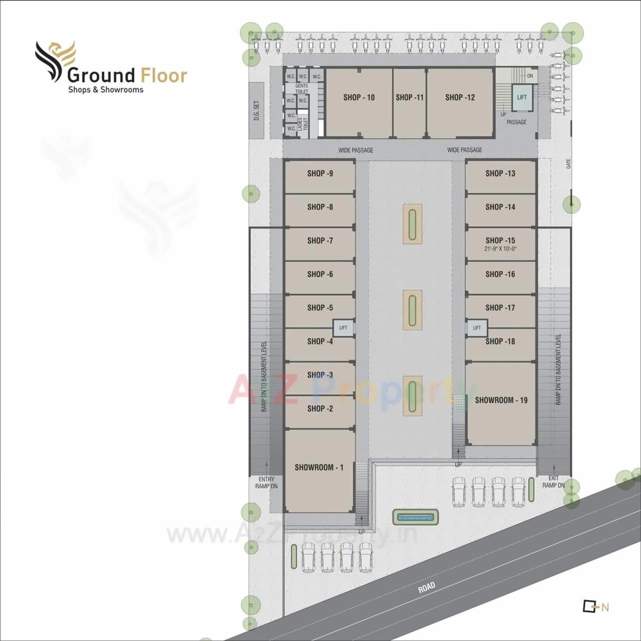 Layout of real estate project Phoenix Avenue located at Sama, Vadodara, Gujarat