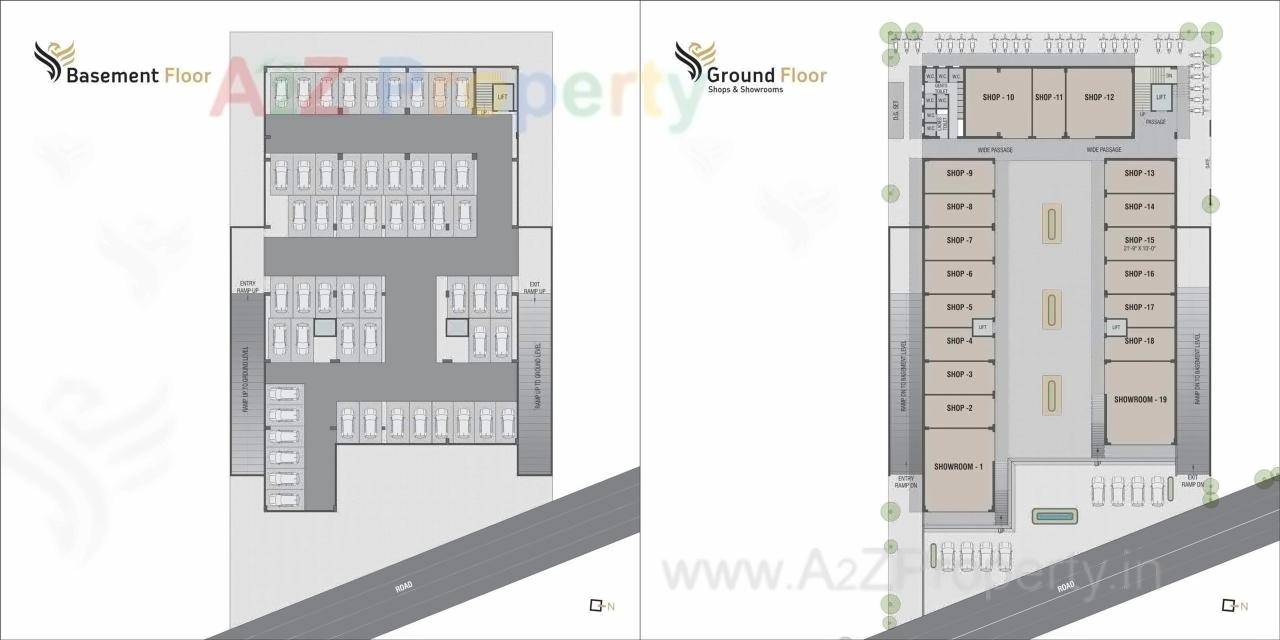 Layout of real estate project Phoenix Avenue located at Sama, Vadodara, Gujarat