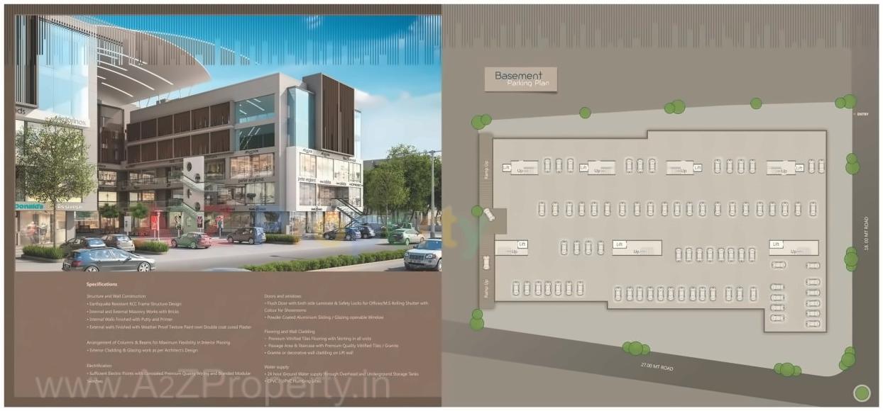 Layout of real estate project Phoenix Resi Com located at Bapod, Vadodara, Gujarat