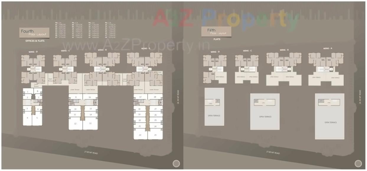 Layout of real estate project Phoenix Resi Com located at Bapod, Vadodara, Gujarat