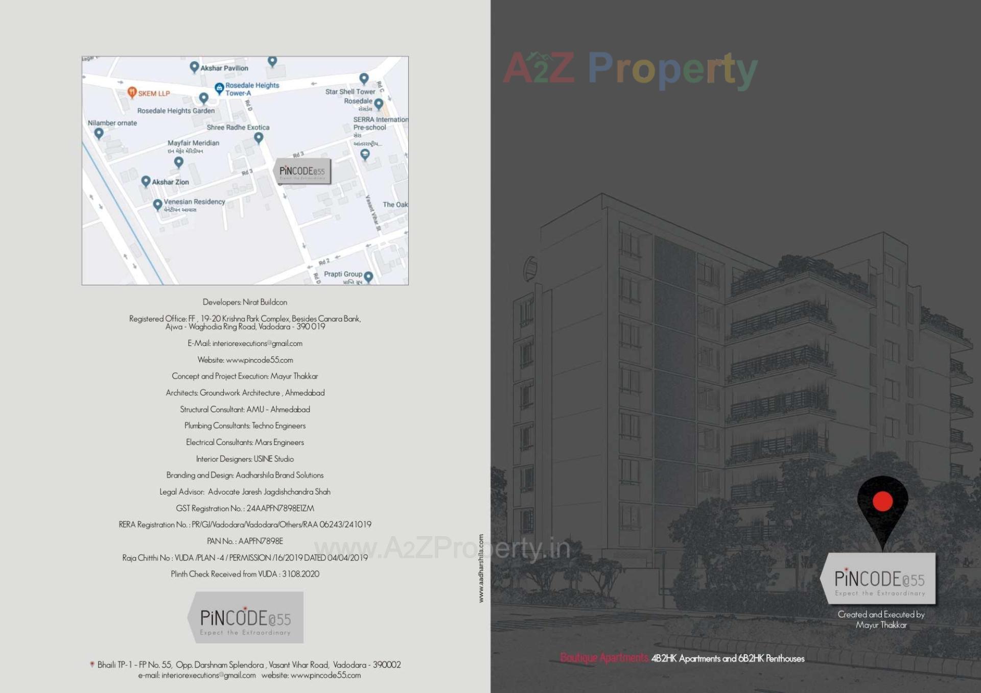  of real estate project Pincode@ located at Bhayali, Vadodara, Gujarat