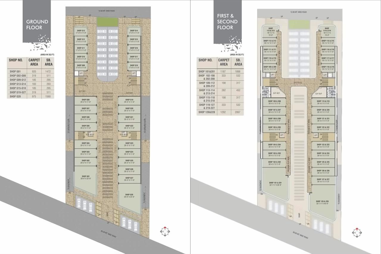 Layout of real estate project Pinnacle Business Park located at Vadodara, Vadodara, Gujarat