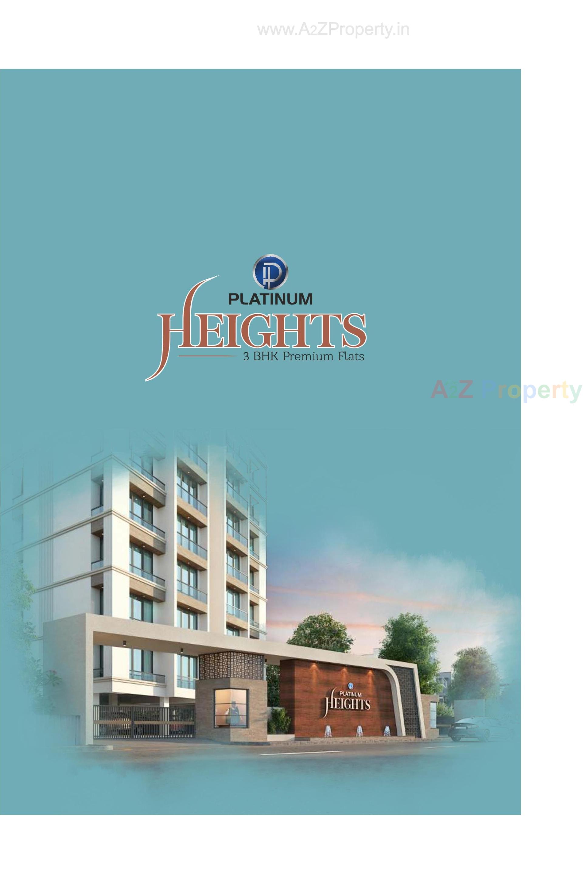 3D Elevation of real estate project Platinum Heights located at Harni, Vadodara, Gujarat