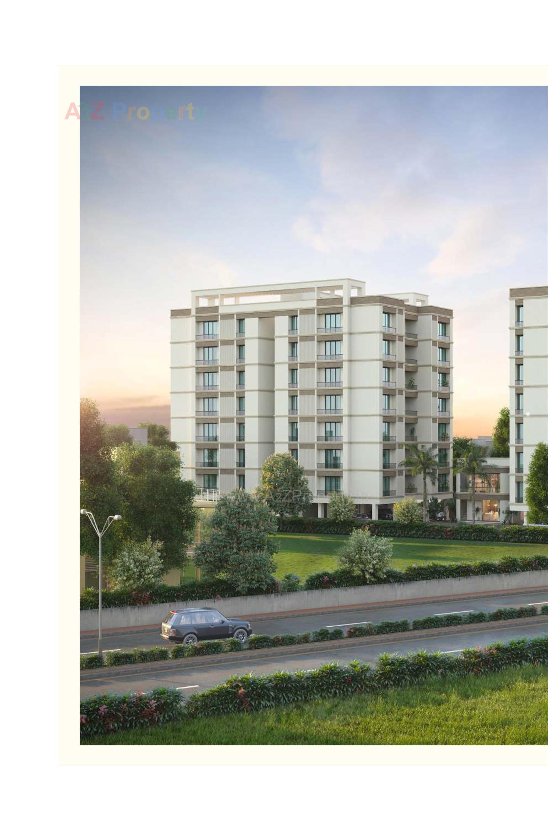 3D Elevation of real estate project Platinum Heights located at Harni, Vadodara, Gujarat