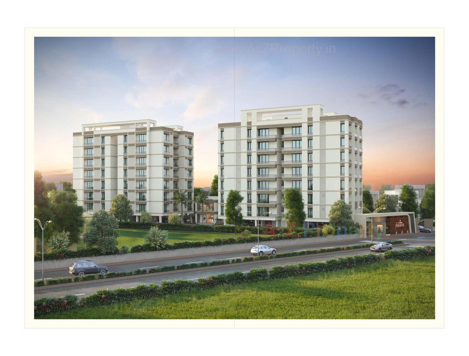 3D Elevation of real estate project Platinum Heights located at Harni, Vadodara, Gujarat