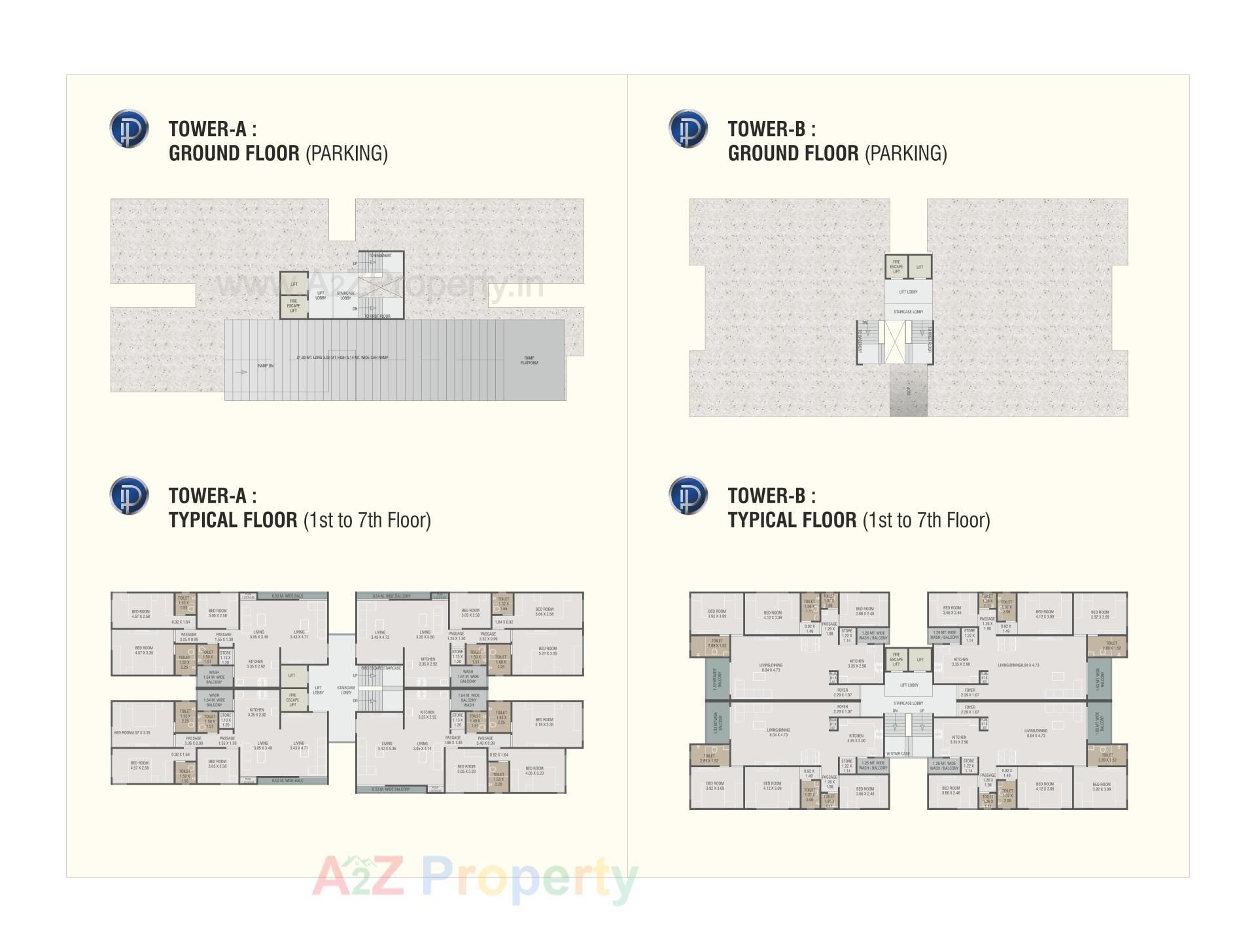 Layout of real estate project Platinum Heights located at Harni, Vadodara, Gujarat