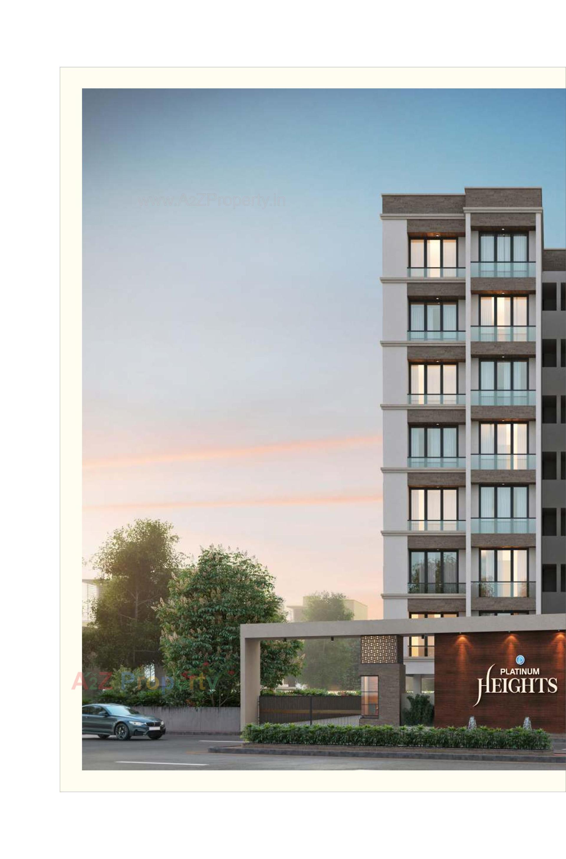 3D Elevation of real estate project Platinum Heights located at Harni, Vadodara, Gujarat