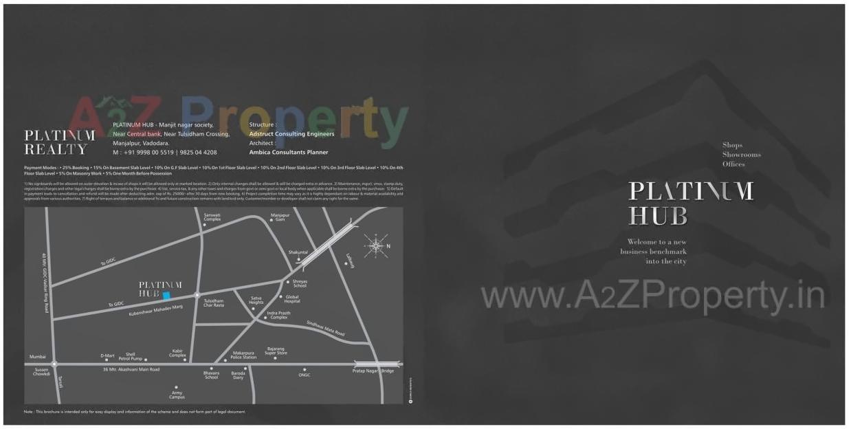  of real estate project Platinum Hub located at Manjalpur, Vadodara, Gujarat