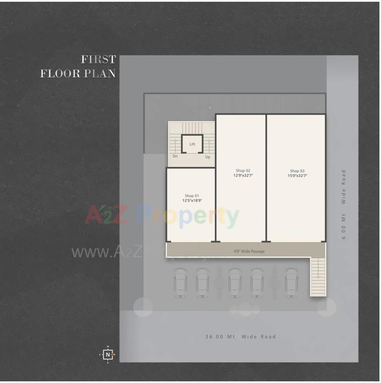Layout of real estate project Platinum Hub located at Manjalpur, Vadodara, Gujarat