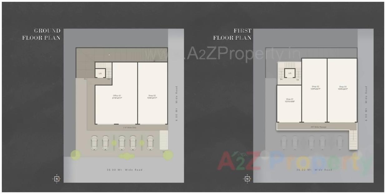 Layout of real estate project Platinum Hub located at Manjalpur, Vadodara, Gujarat