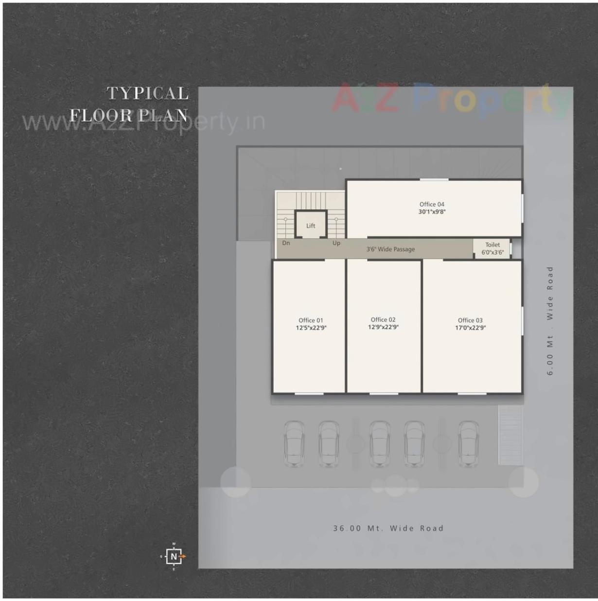 Layout of real estate project Platinum Hub located at Manjalpur, Vadodara, Gujarat