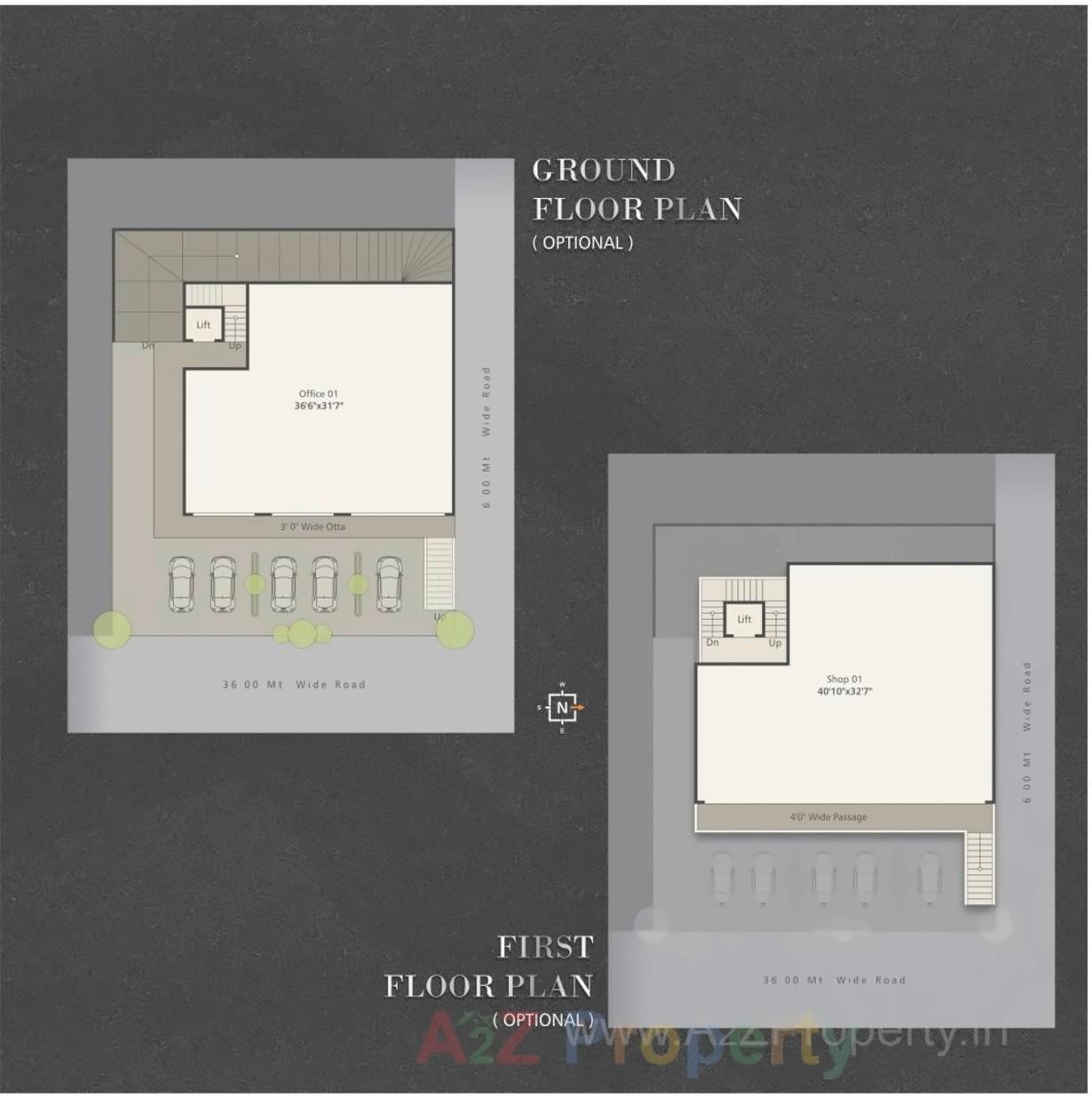 Layout of real estate project Platinum Hub located at Manjalpur, Vadodara, Gujarat
