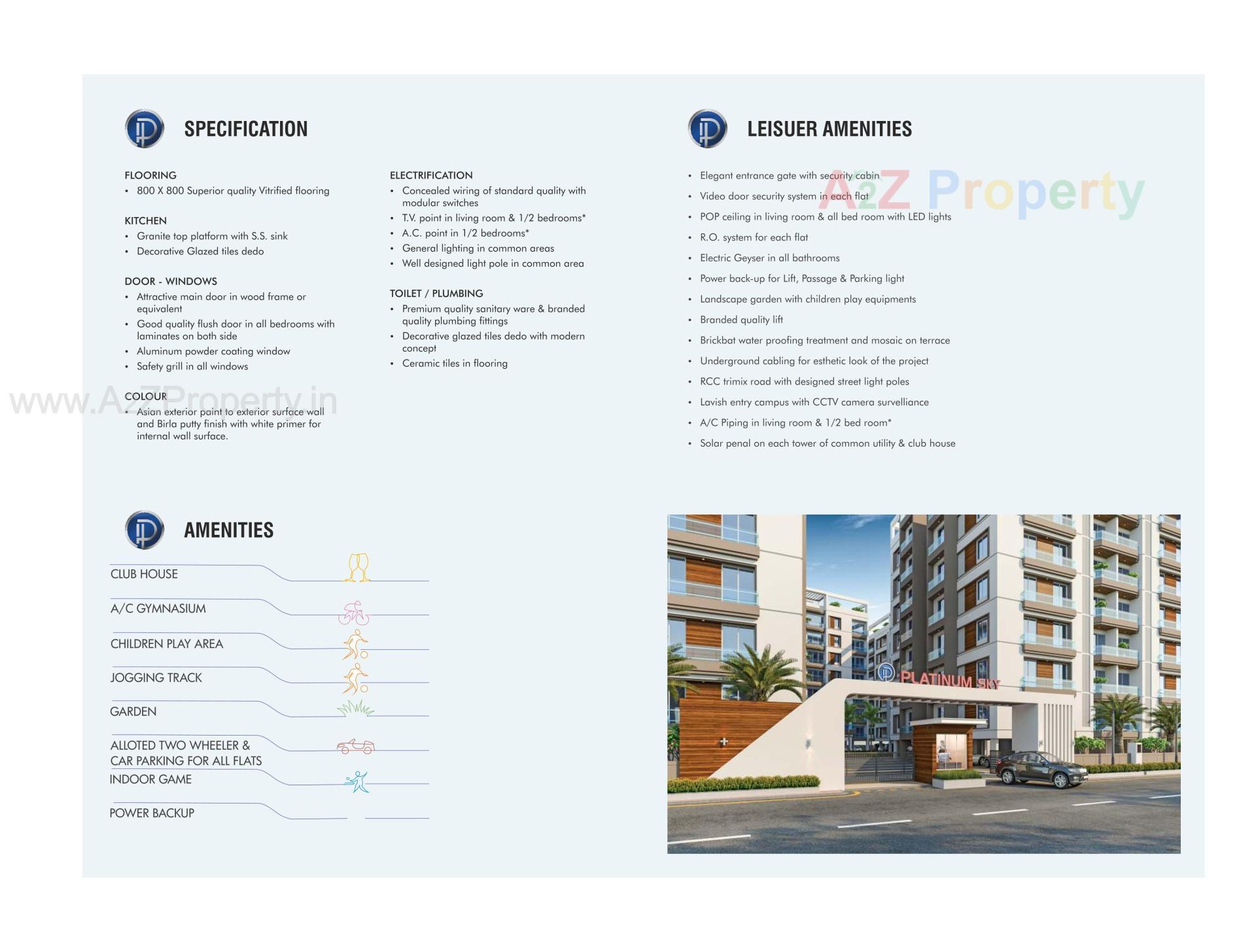  of real estate project Platinum Sky located at Harni, Vadodara, Gujarat