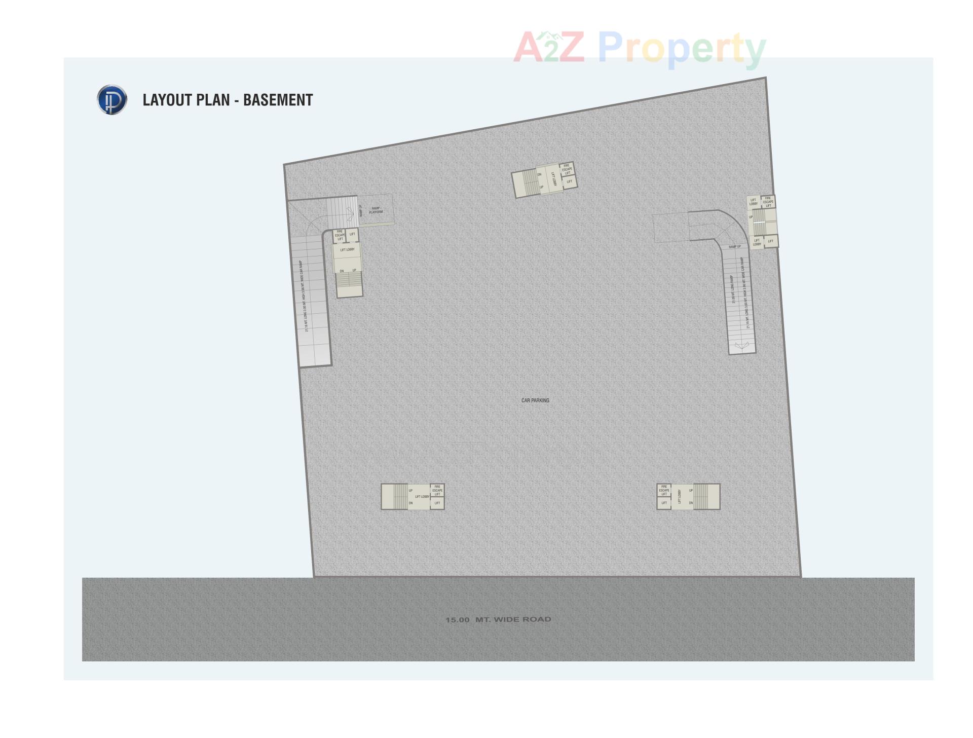 Layout of real estate project Platinum Sky located at Harni, Vadodara, Gujarat