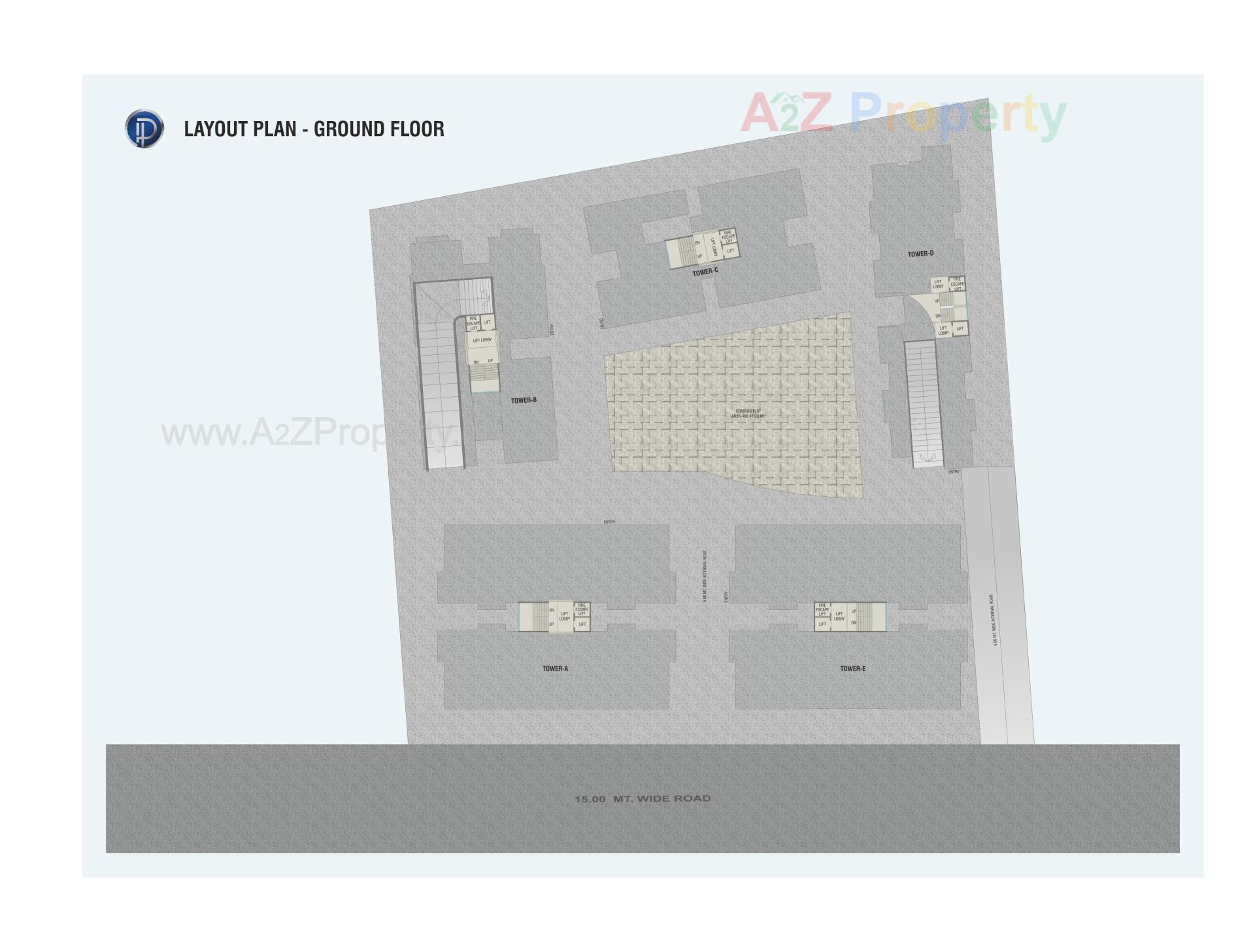 Layout of real estate project Platinum Sky located at Harni, Vadodara, Gujarat