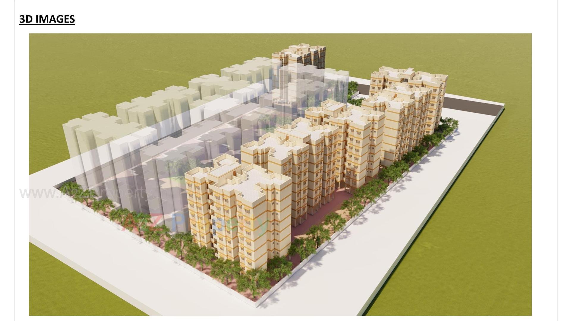 3D Elevation of real estate project Pmay, Ews, Tp 01, Fp 126, Sayajipura located at Sayajipura, Vadodara, Gujarat