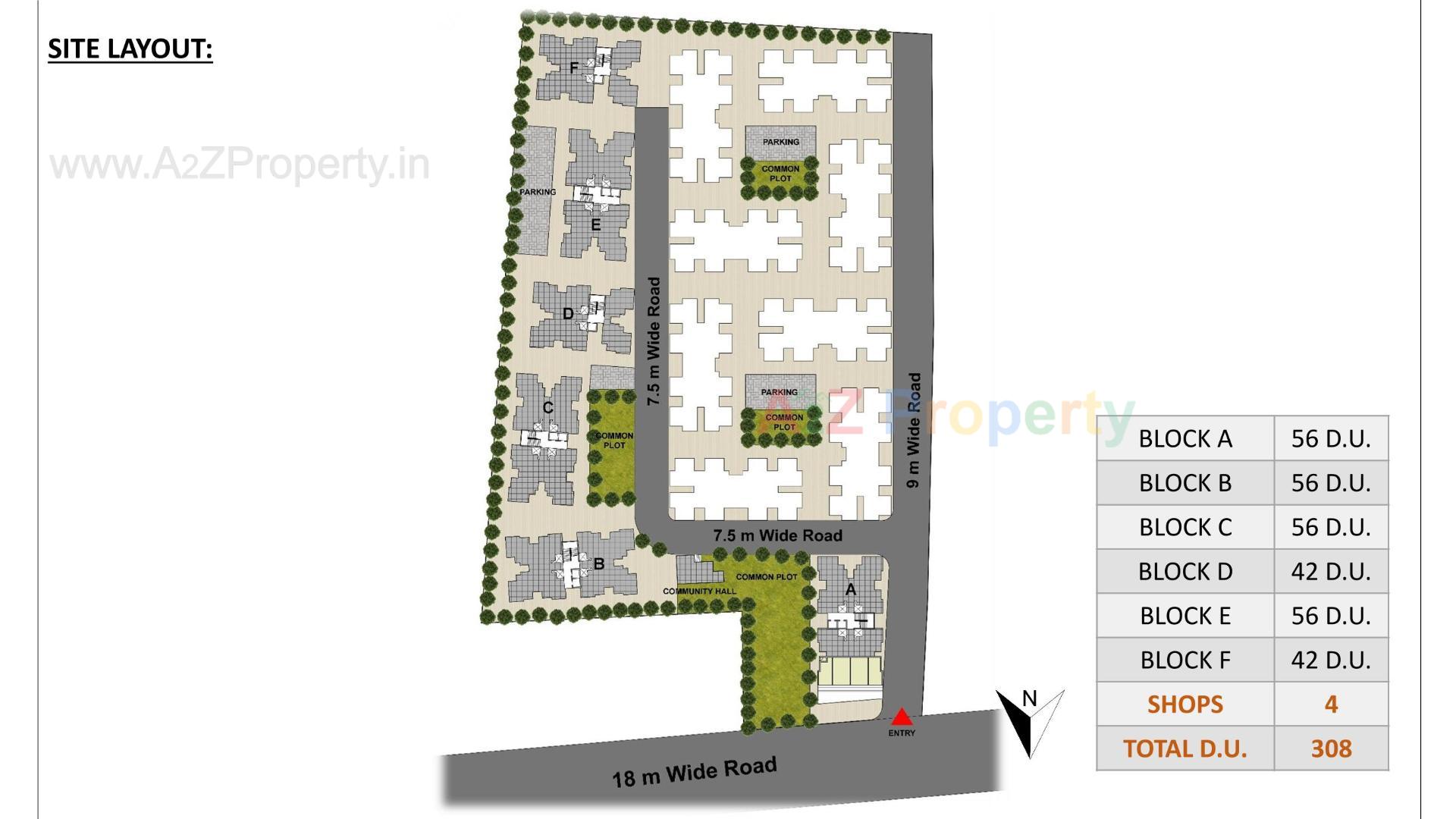 Layout of real estate project Pmay, Ews, Tp 01, Fp 126, Sayajipura located at Sayajipura, Vadodara, Gujarat