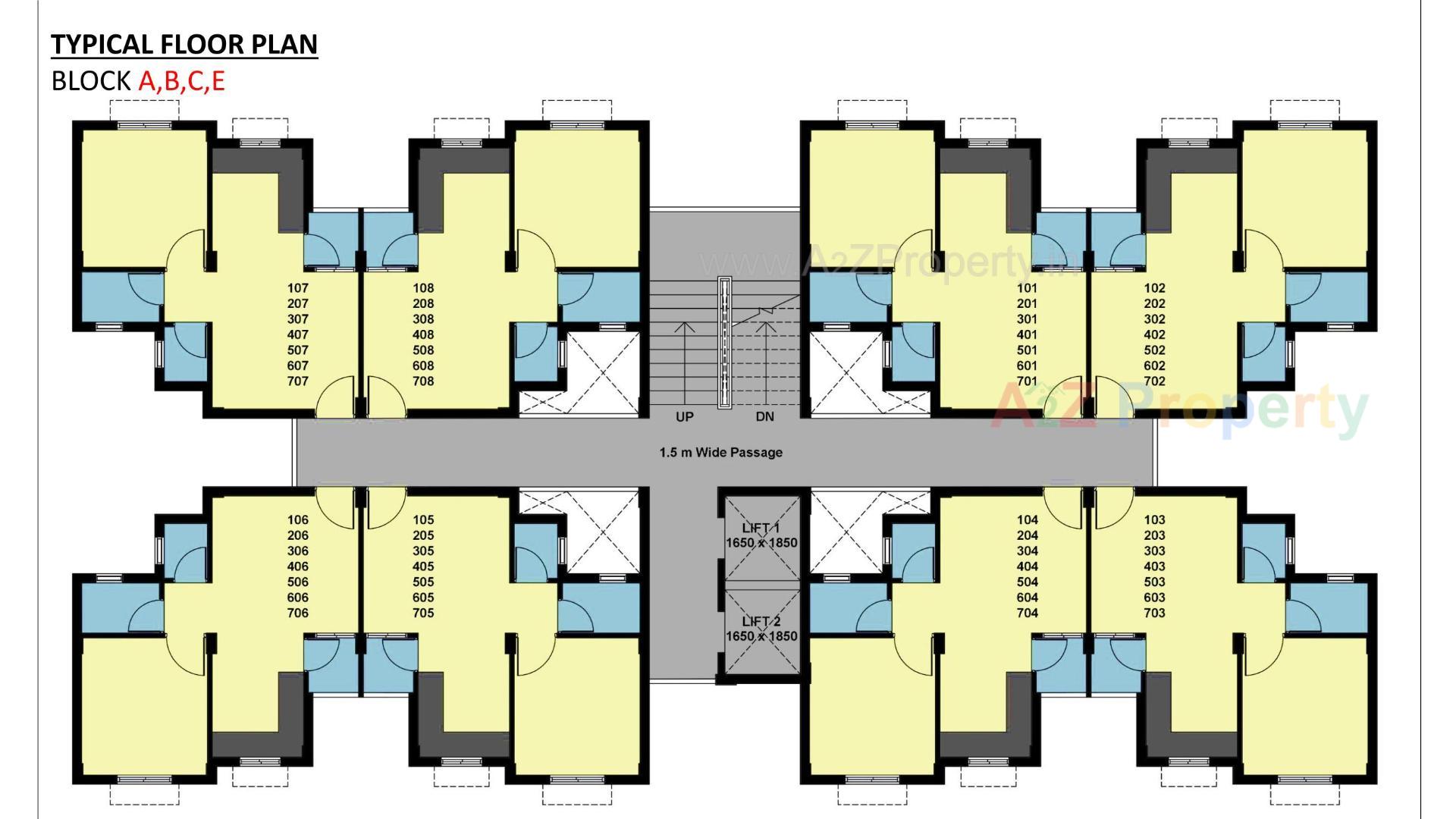 Layout of real estate project Pmay, Ews, Tp 01, Fp 126, Sayajipura located at Sayajipura, Vadodara, Gujarat