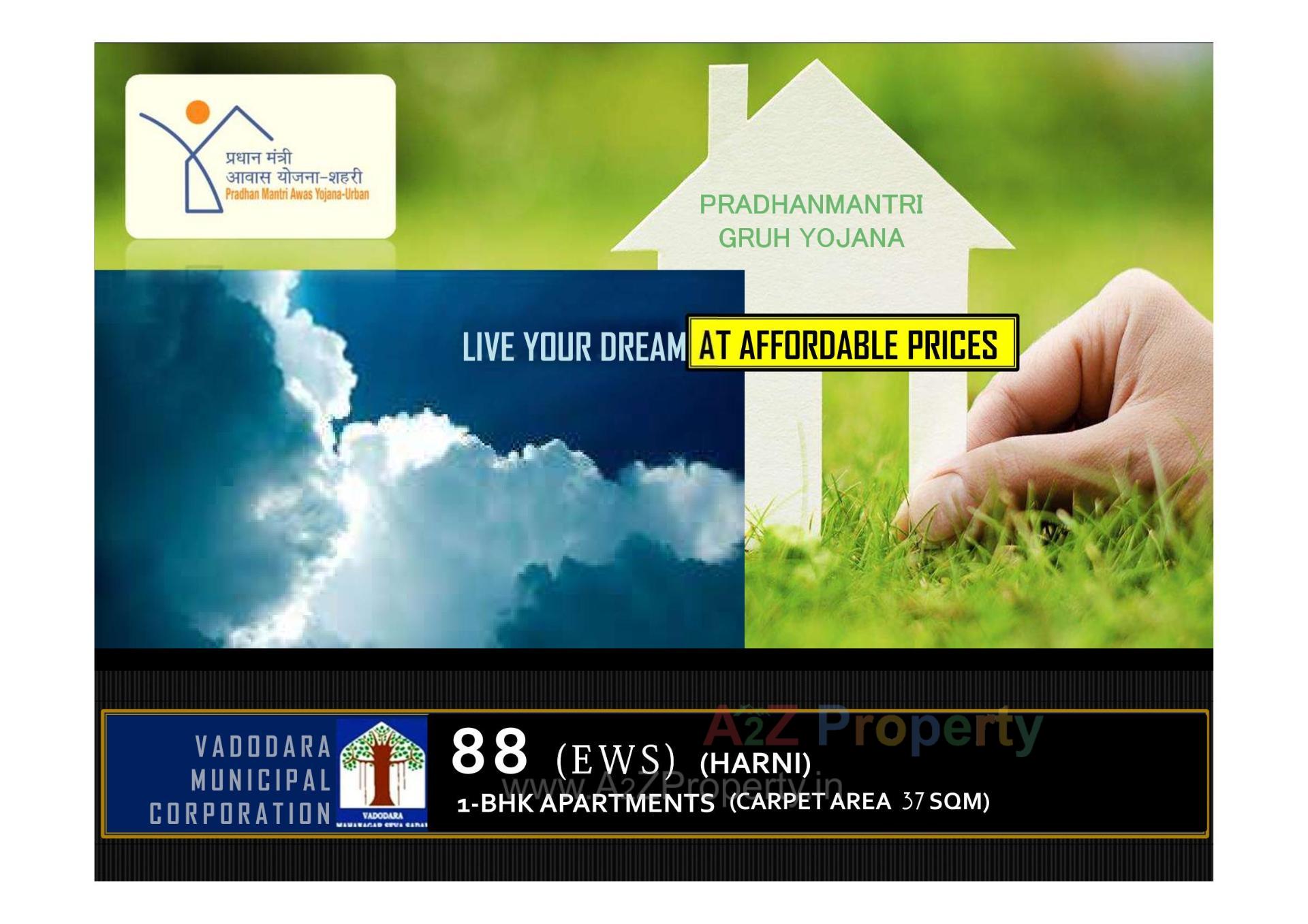  of real estate project Pmay, Ews, Tp 01, Fp 88, Harni located at Harni, Vadodara, Gujarat