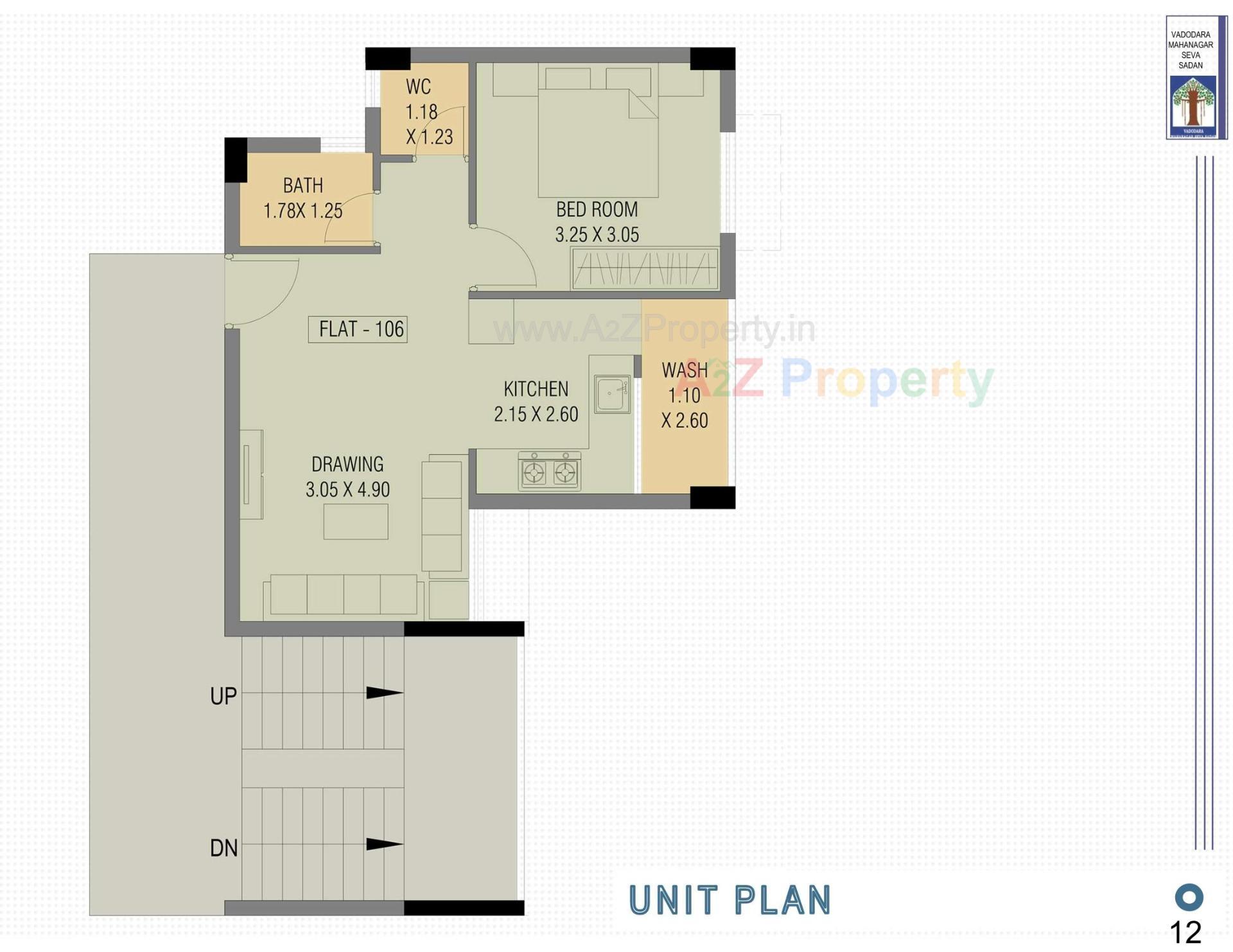 Layout of real estate project Pmay, Ews, Tp 01, Fp 71, Sevasi located at Sevasi, Vadodara, Gujarat