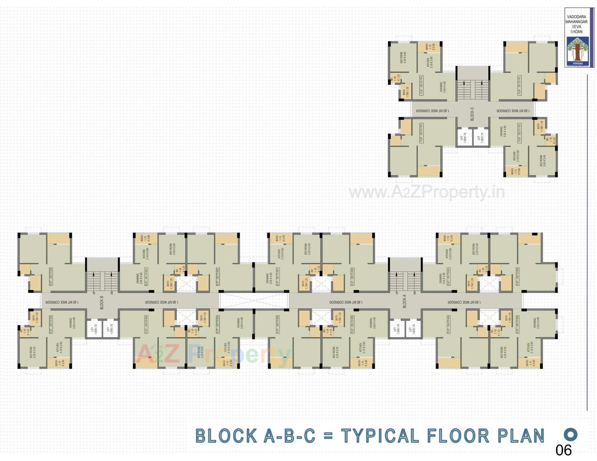 Layout of real estate project Pmay, Ews, Tp 01, Fp 71, Sevasi located at Sevasi, Vadodara, Gujarat