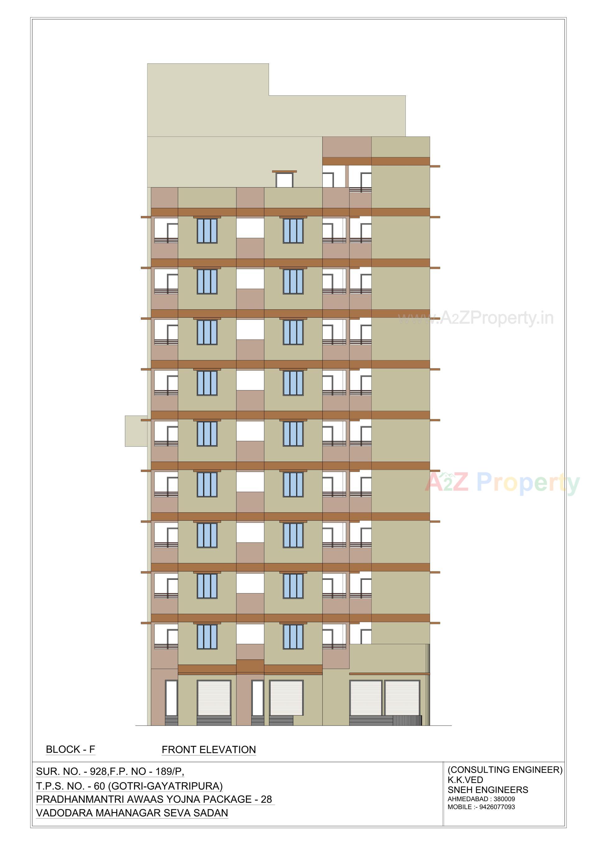 3D Elevation of real estate project Pmay, Ews, Tp 60, Fp 189, Gotri located at Gotri, Vadodara, Gujarat