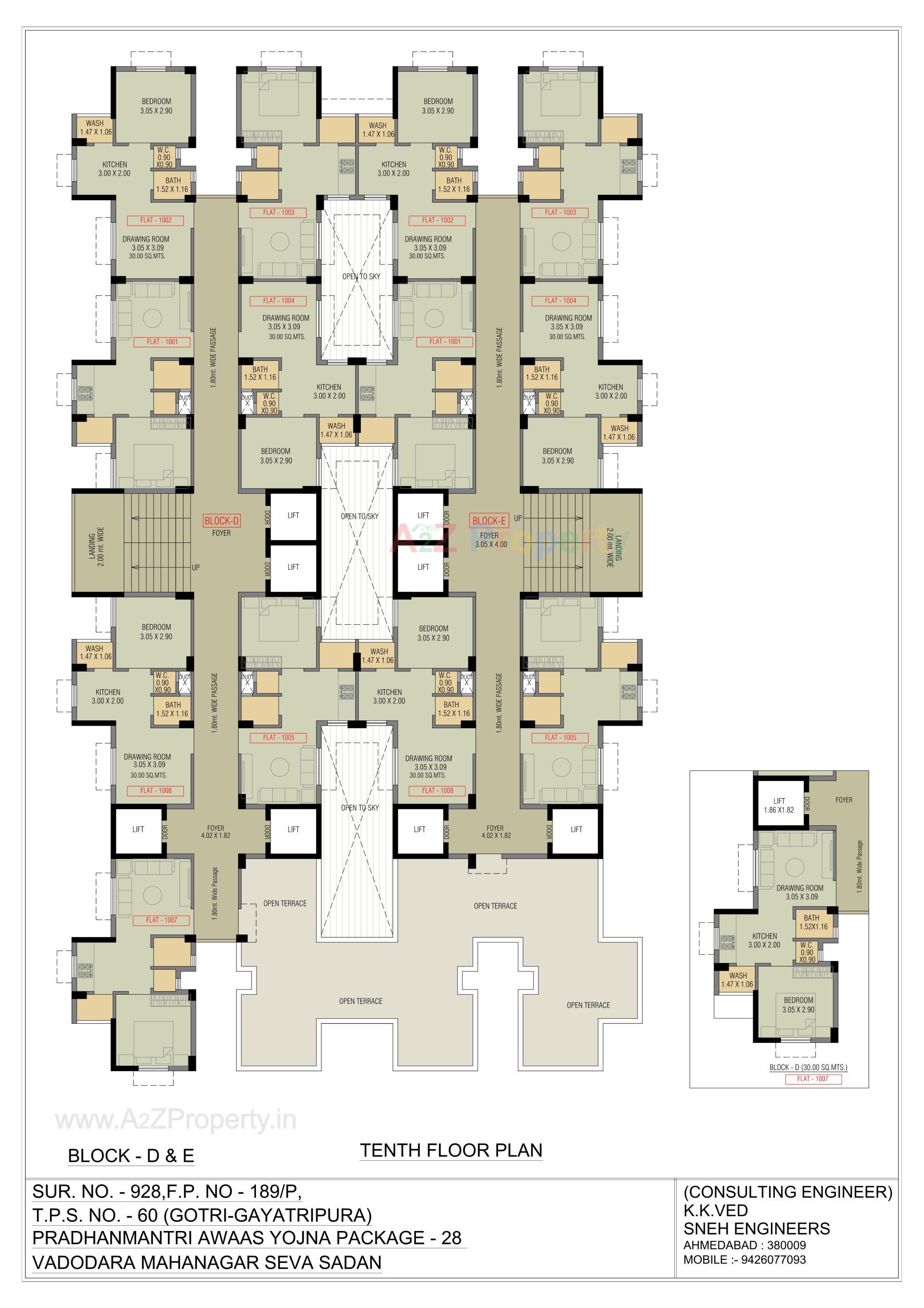 Layout of real estate project Pmay, Ews, Tp 60, Fp 189, Gotri located at Gotri, Vadodara, Gujarat