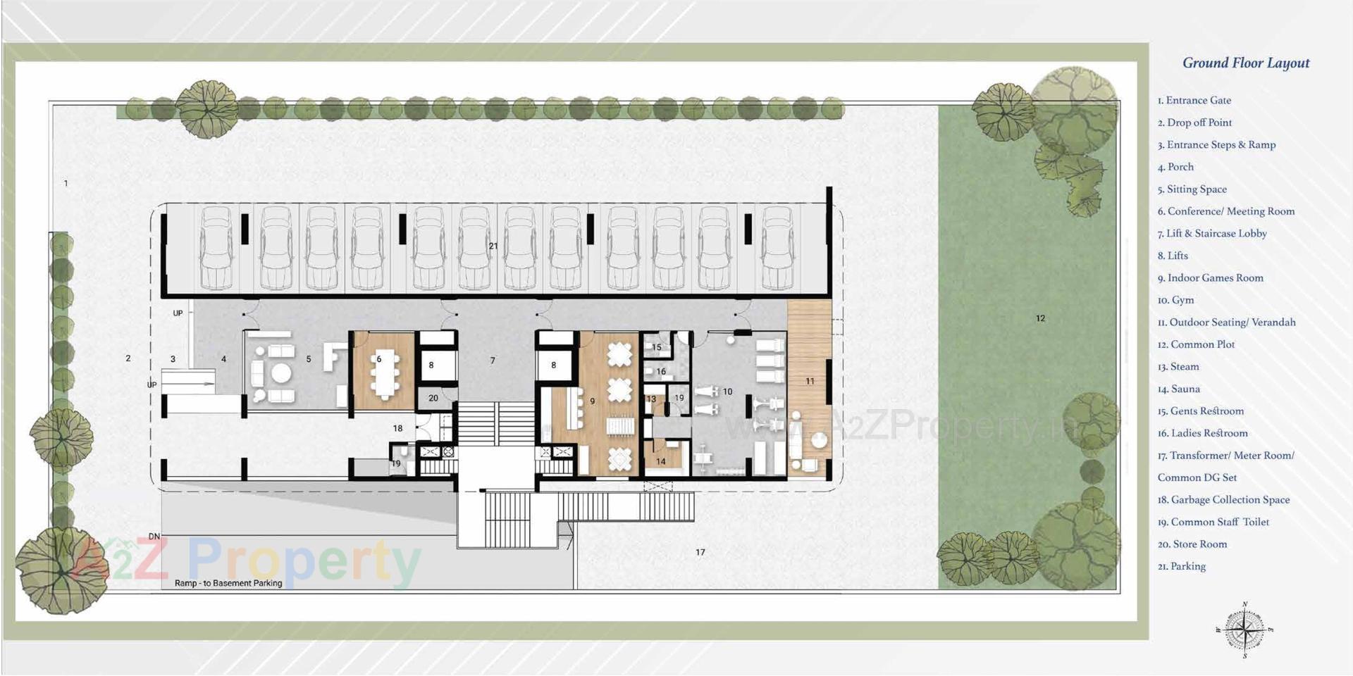 Layout of real estate project Polaris located at Sevasi, Vadodara, Gujarat