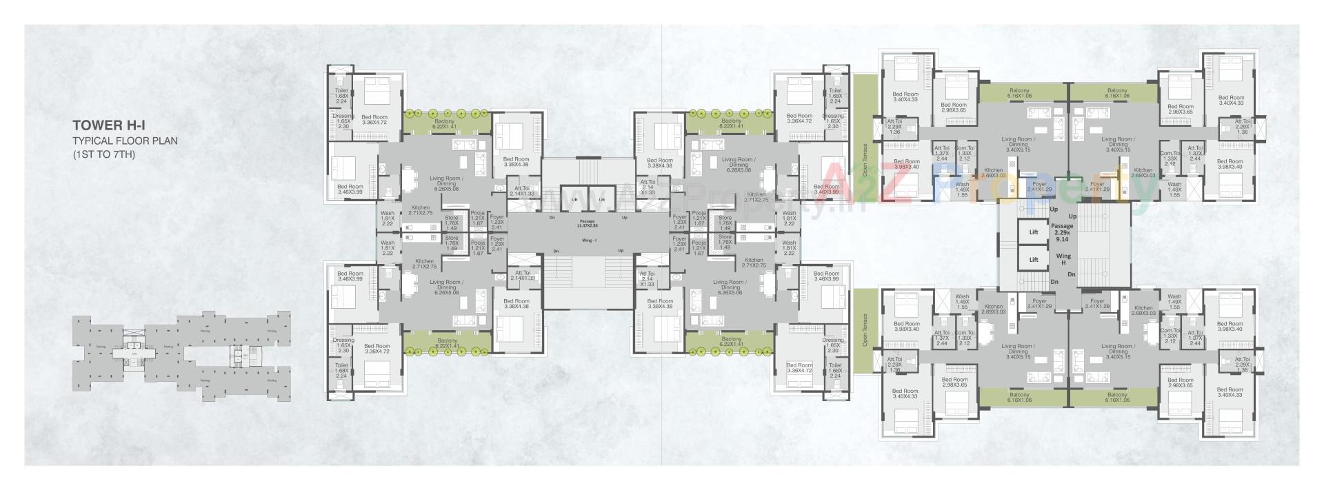 Layout of real estate project Posh Pavilion located at Bil, Vadodara, Gujarat