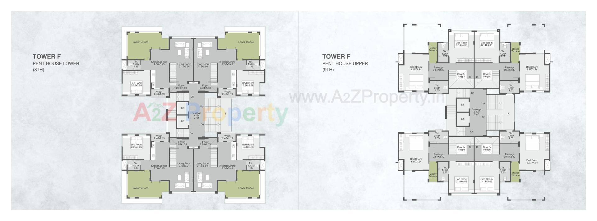 Layout of real estate project Posh Pavilion located at Bil, Vadodara, Gujarat