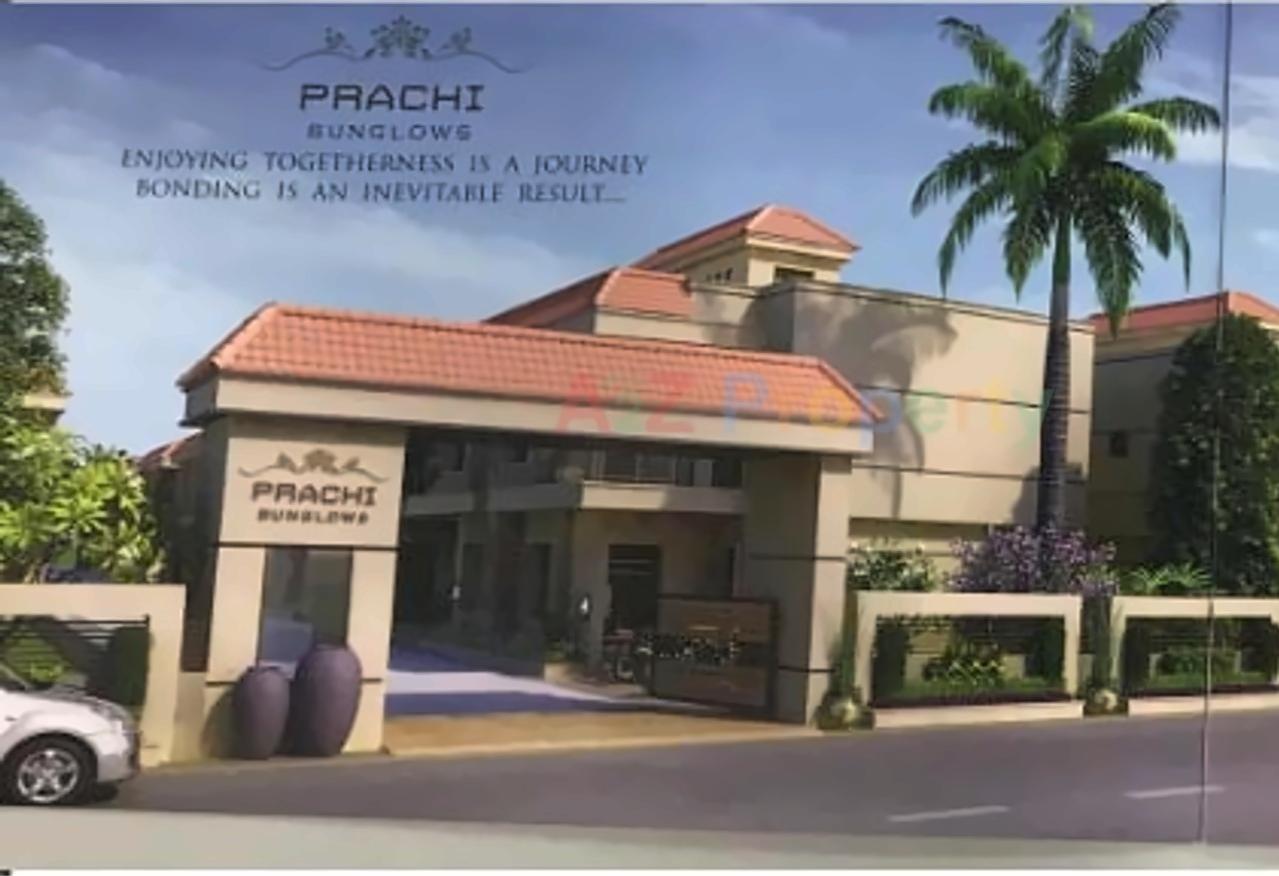 3D Elevation of real estate project Prachi Bunglows located at Maretha, Vadodara, Gujarat