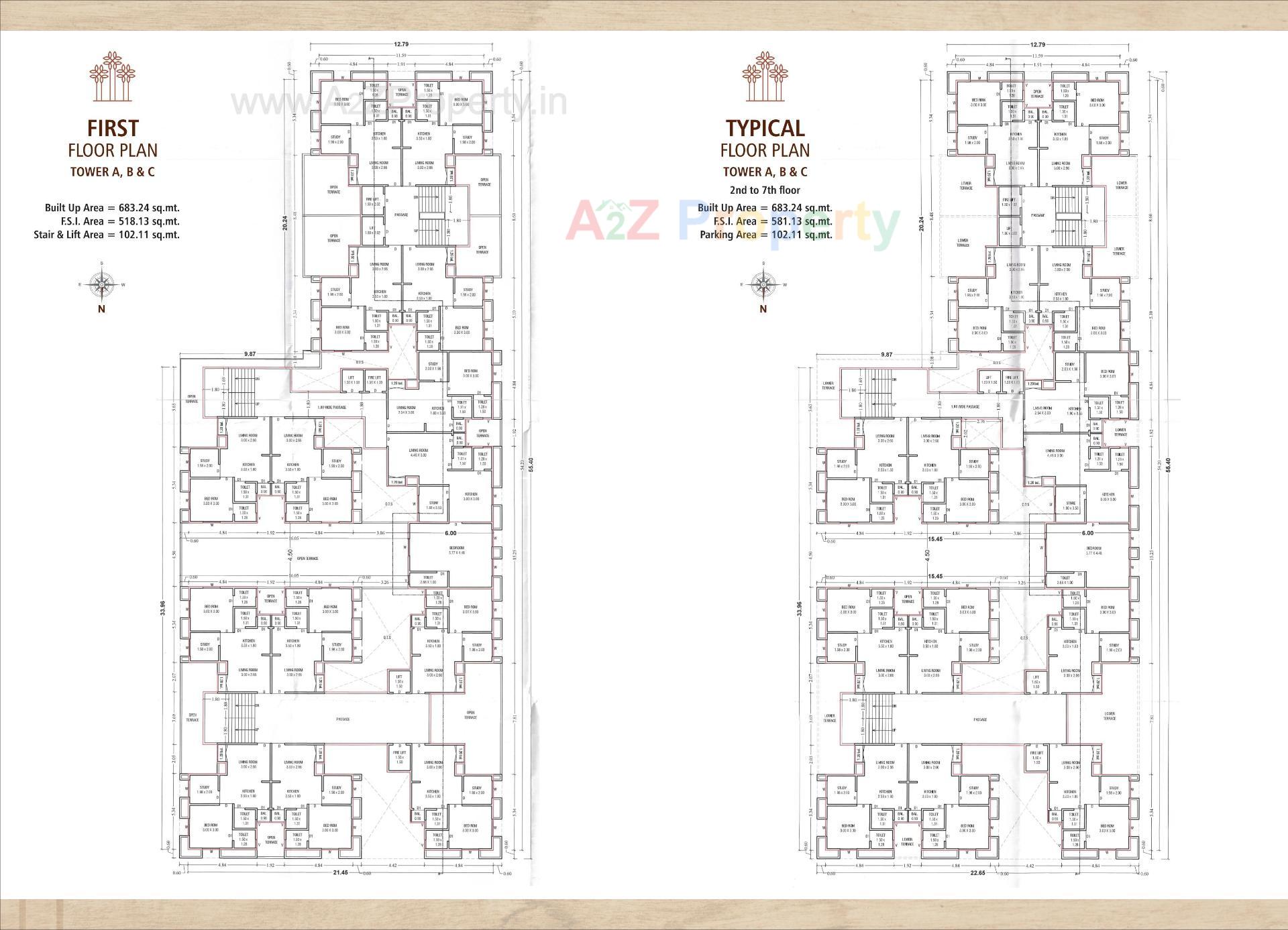 Layout of real estate project Pradhan Glenwoods located at Vadodara, Vadodara, Gujarat