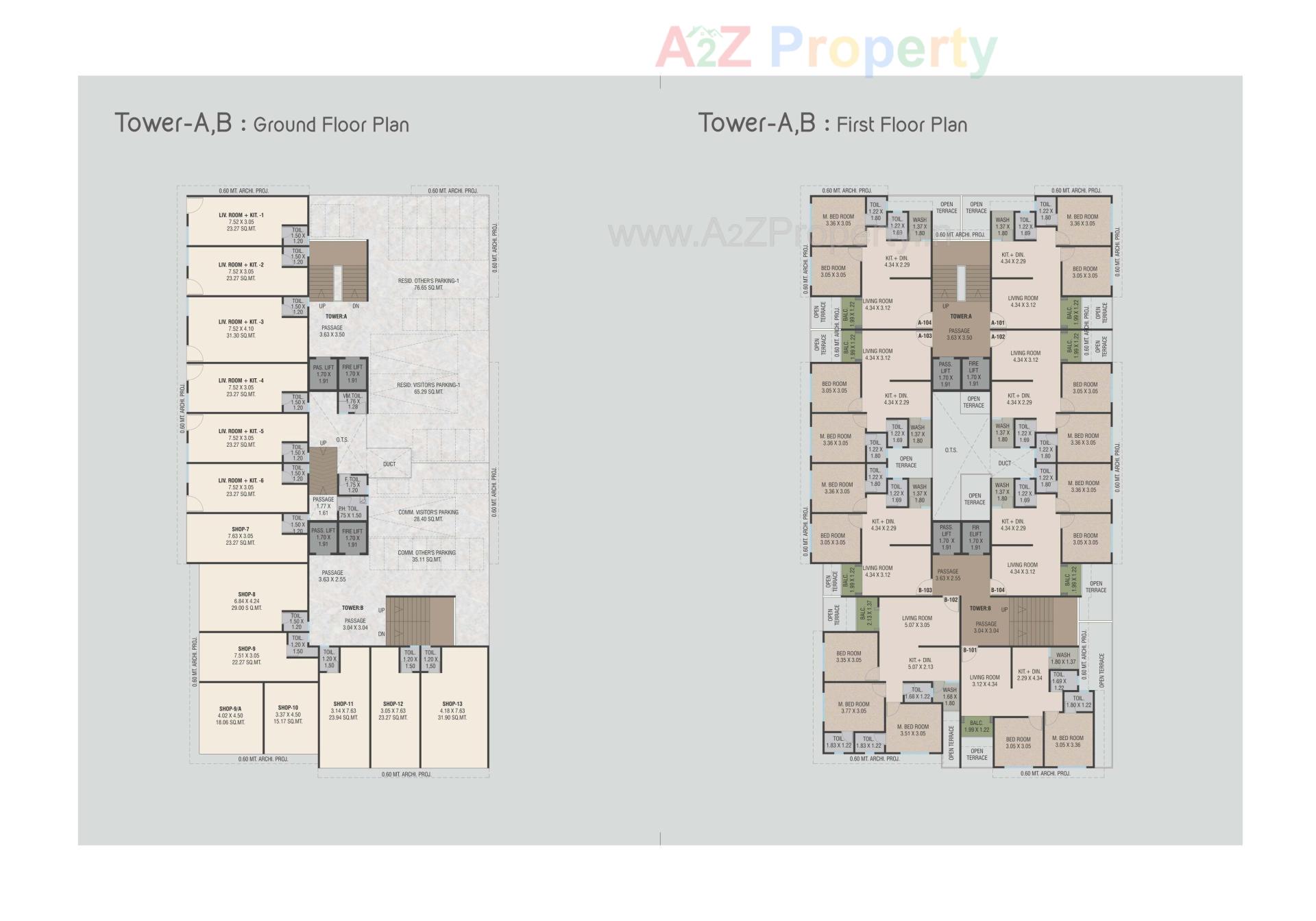 Layout of real estate project Prakruti Aarya located at Sevasi, Vadodara, Gujarat