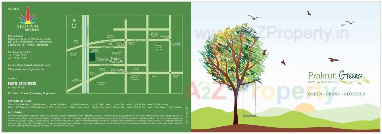 of real estate project Prakruti Greens located at Bhayli, Vadodara, Gujarat