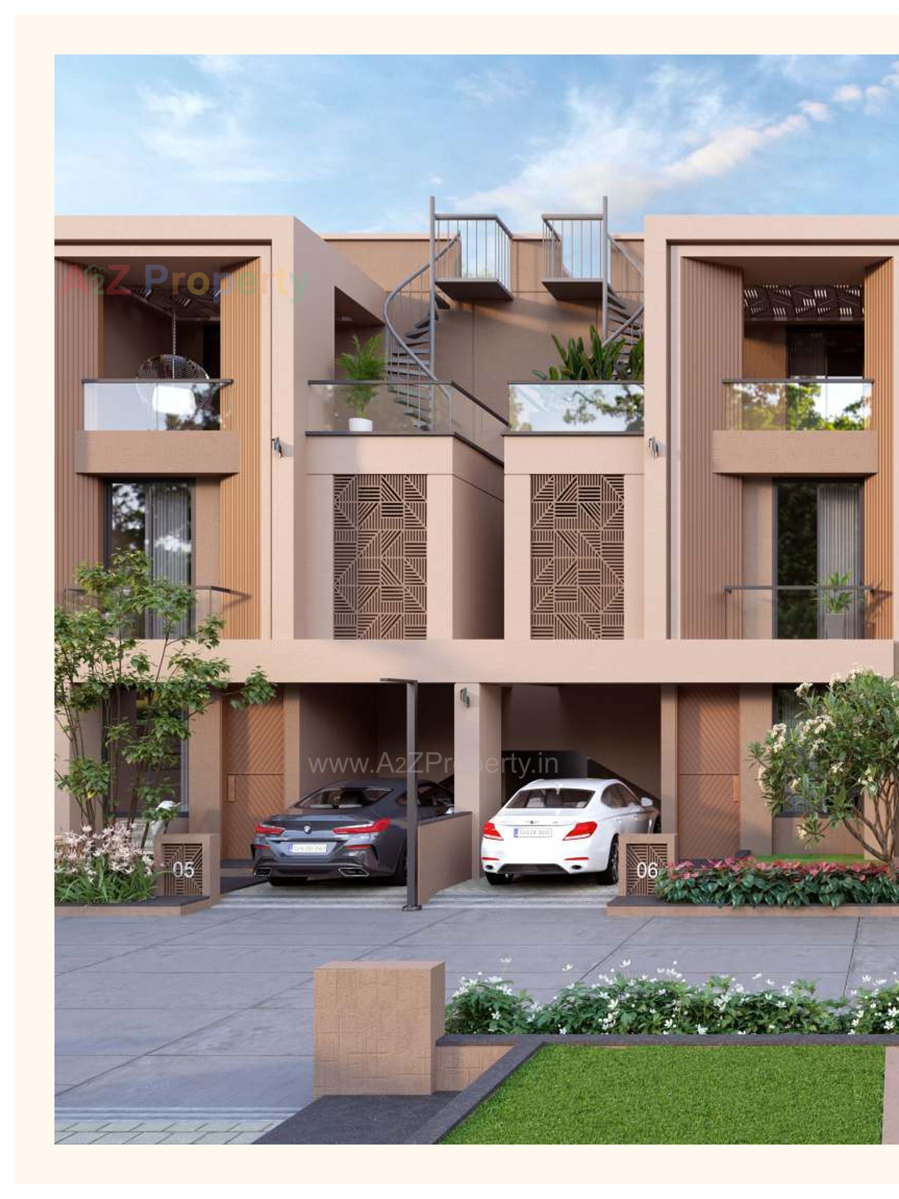 3D Elevation of real estate project Prakruti Harmony located at Bil, Vadodara, Gujarat